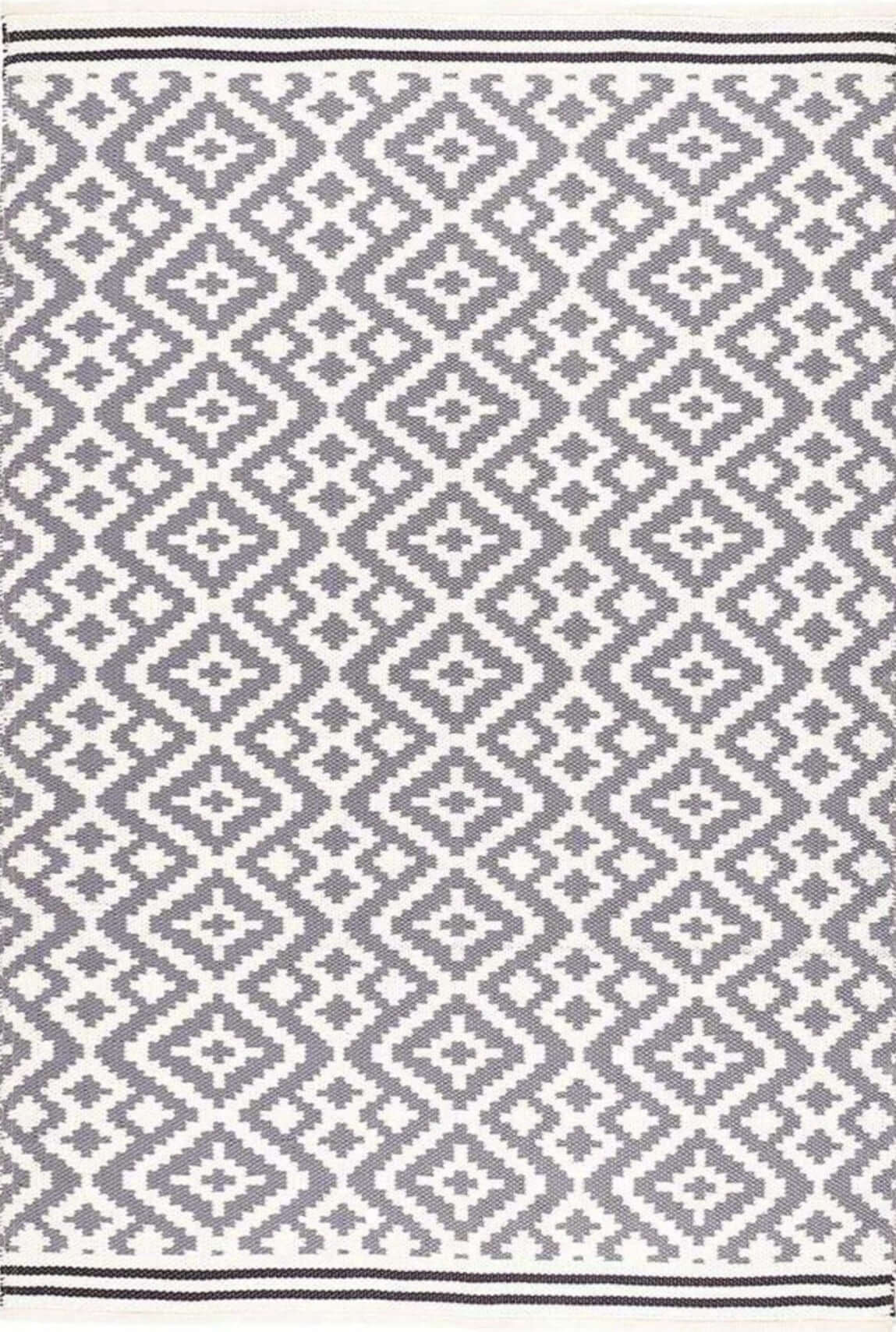 Aztec Grey Outdoor Rug