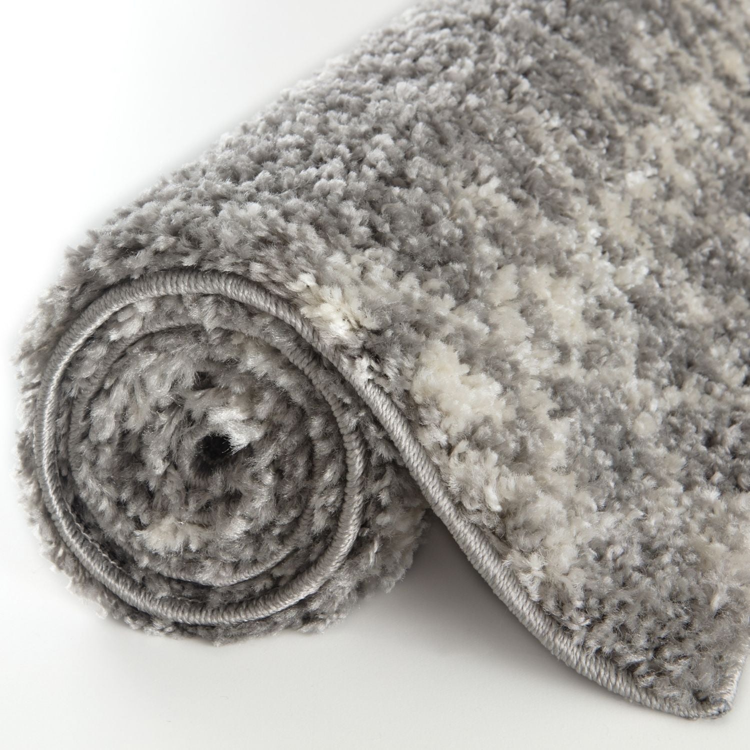 Moroccan Grey Shaggy Rug | 1010
