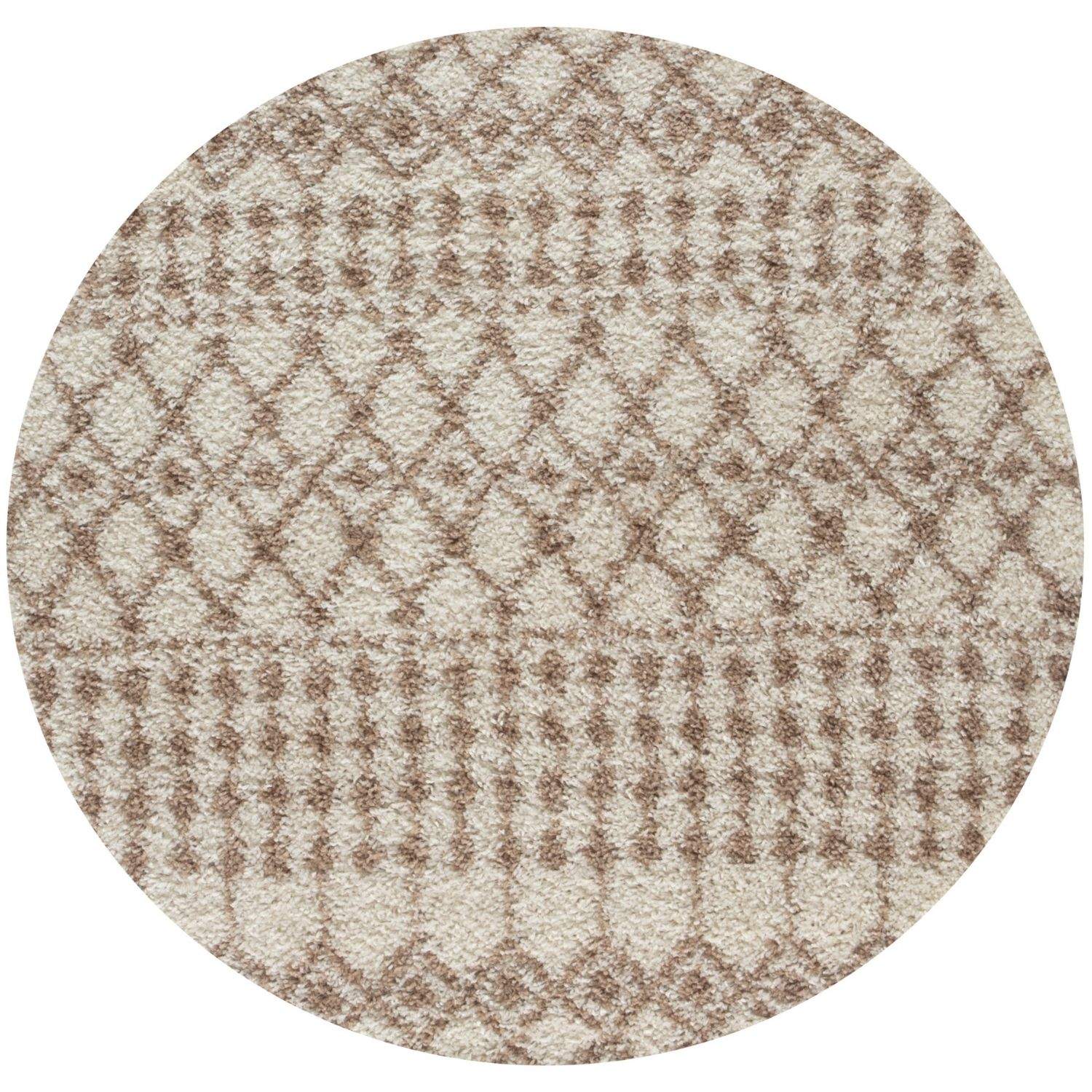 Moroccan Ivory Beige Shaggy Rug | 1030