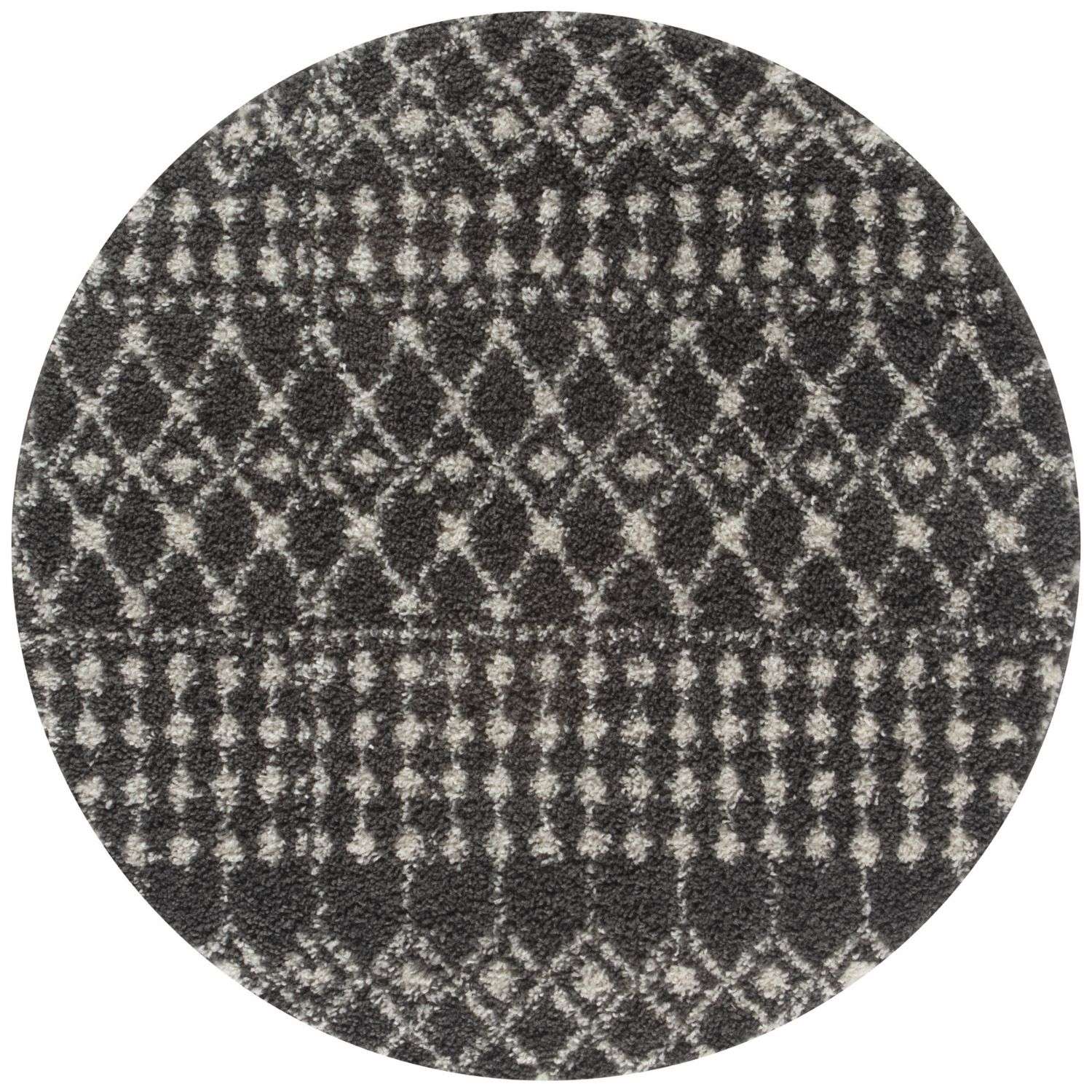 Moroccan Dark Grey  Shaggy Rug | 1040