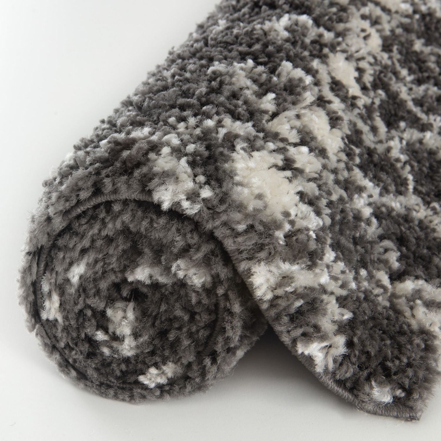 Moroccan Dark Grey  Shaggy Rug | 1040