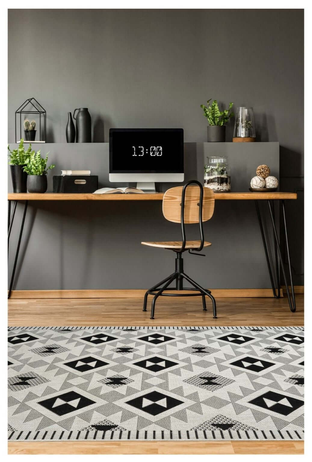 County Geo Chequer Indoor/Outdoor Rug | 11182A