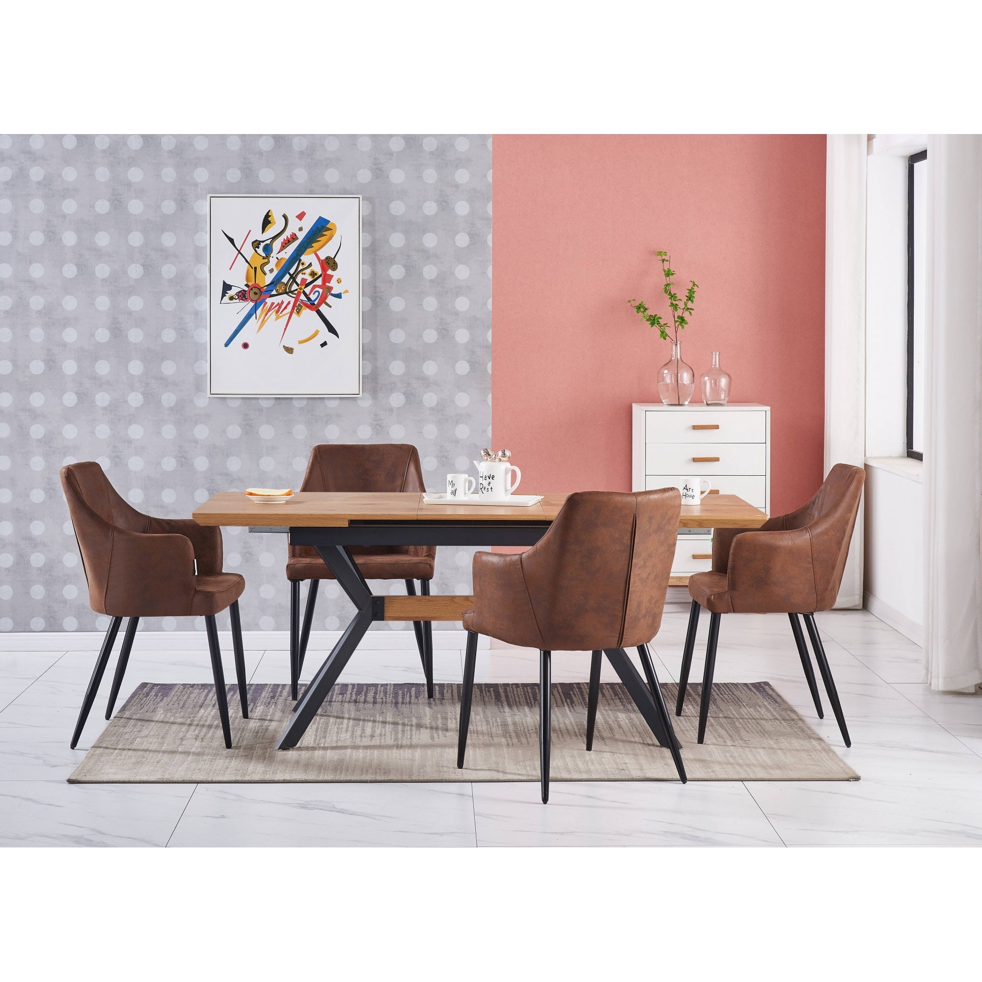 Zarah LUX faux leather chair