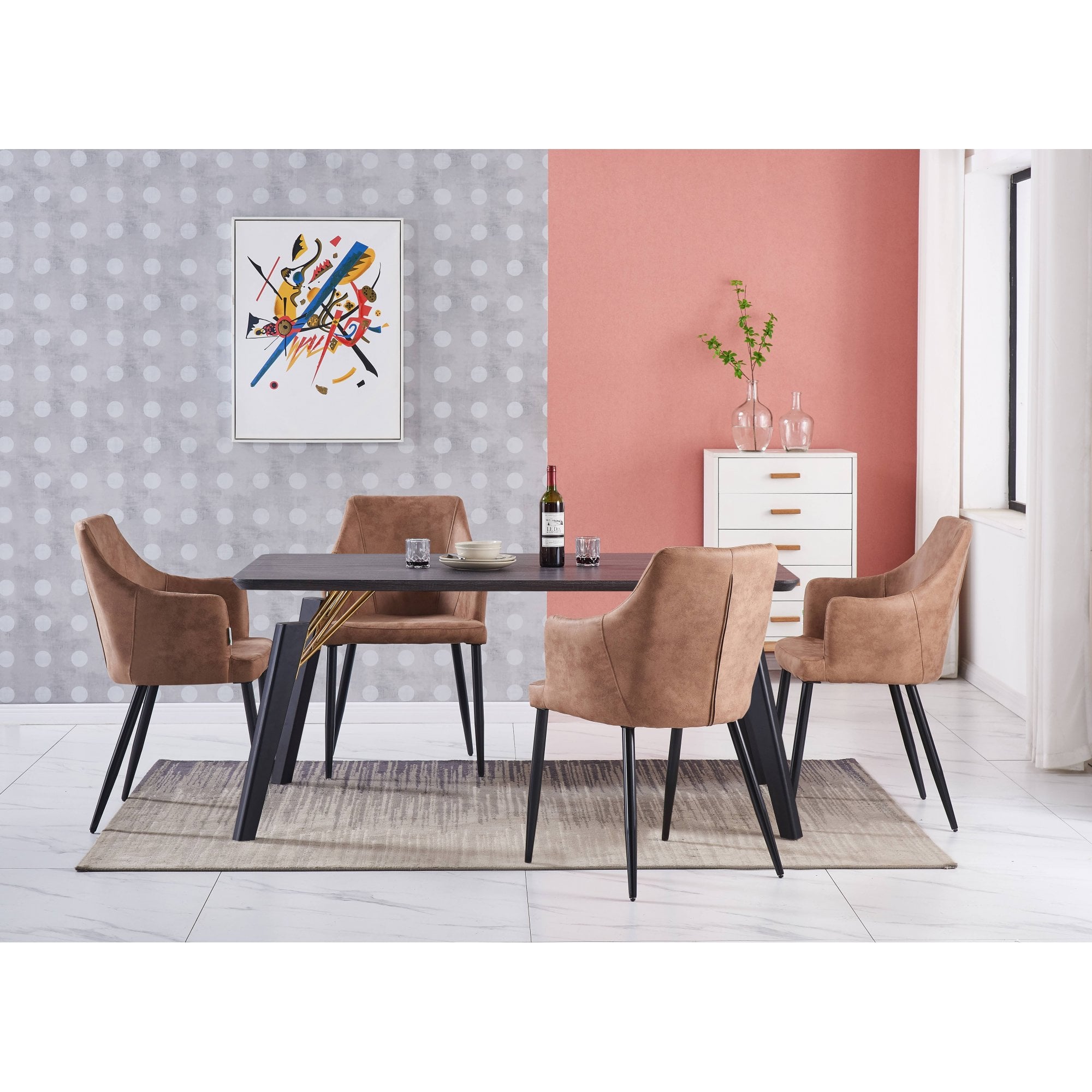 Zarah LUX faux leather chair