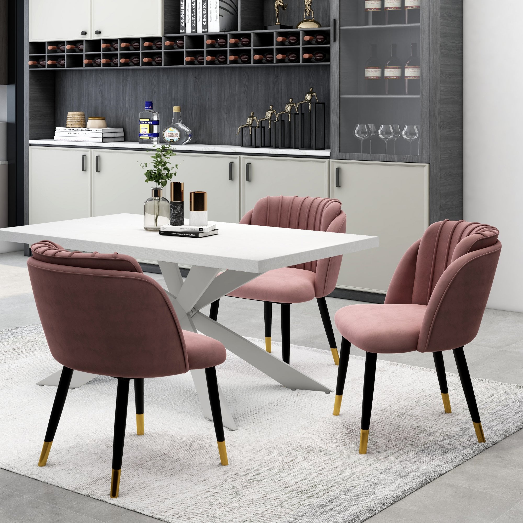 Milano velvet dining chair