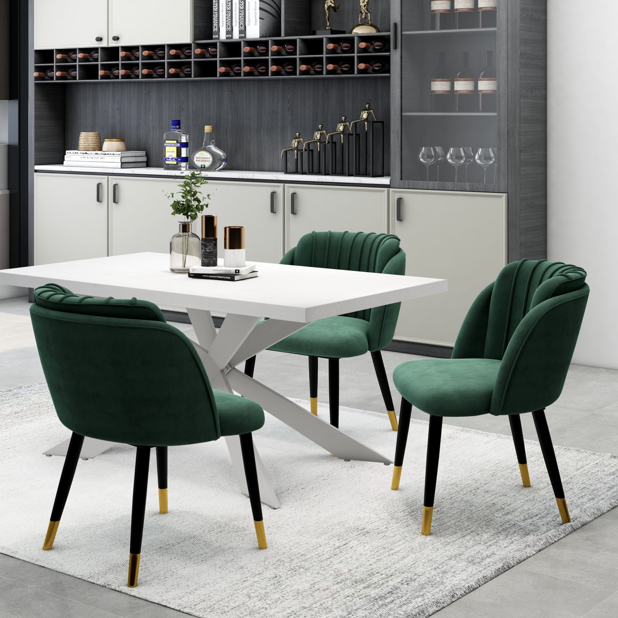 Milano velvet dining chair