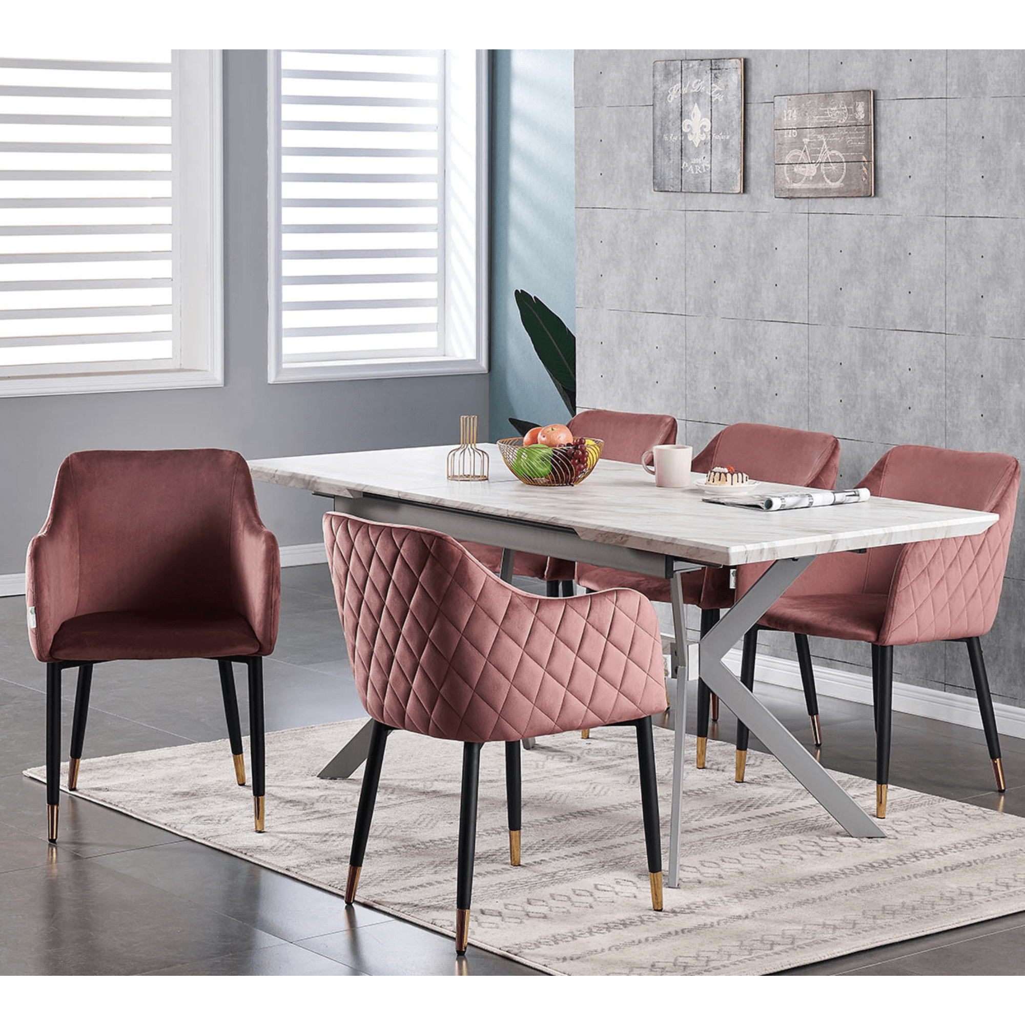 Verona LUX velvet dining chair