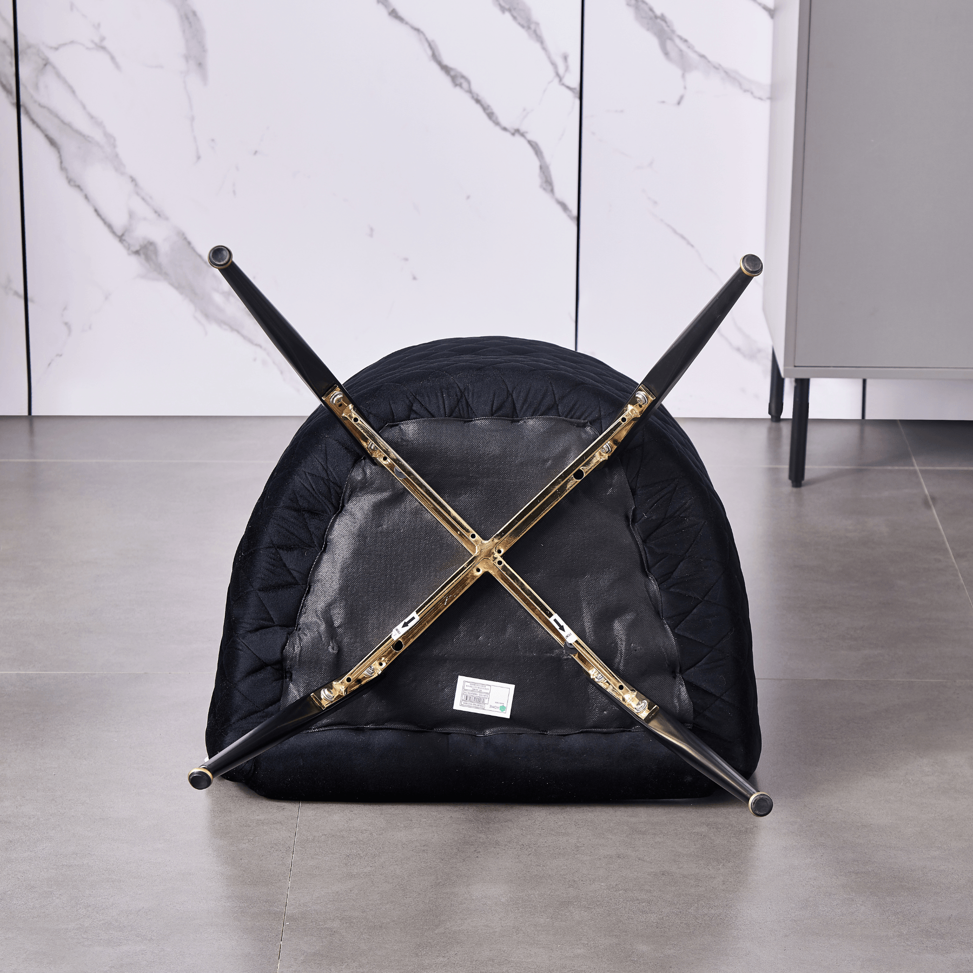 Vittorio LUX Velvet Dining Chair with Metal Legs - Perfect for Dining Room Living Room