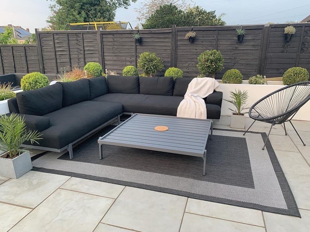 Ecology Outdoor Rug Black | 200bl