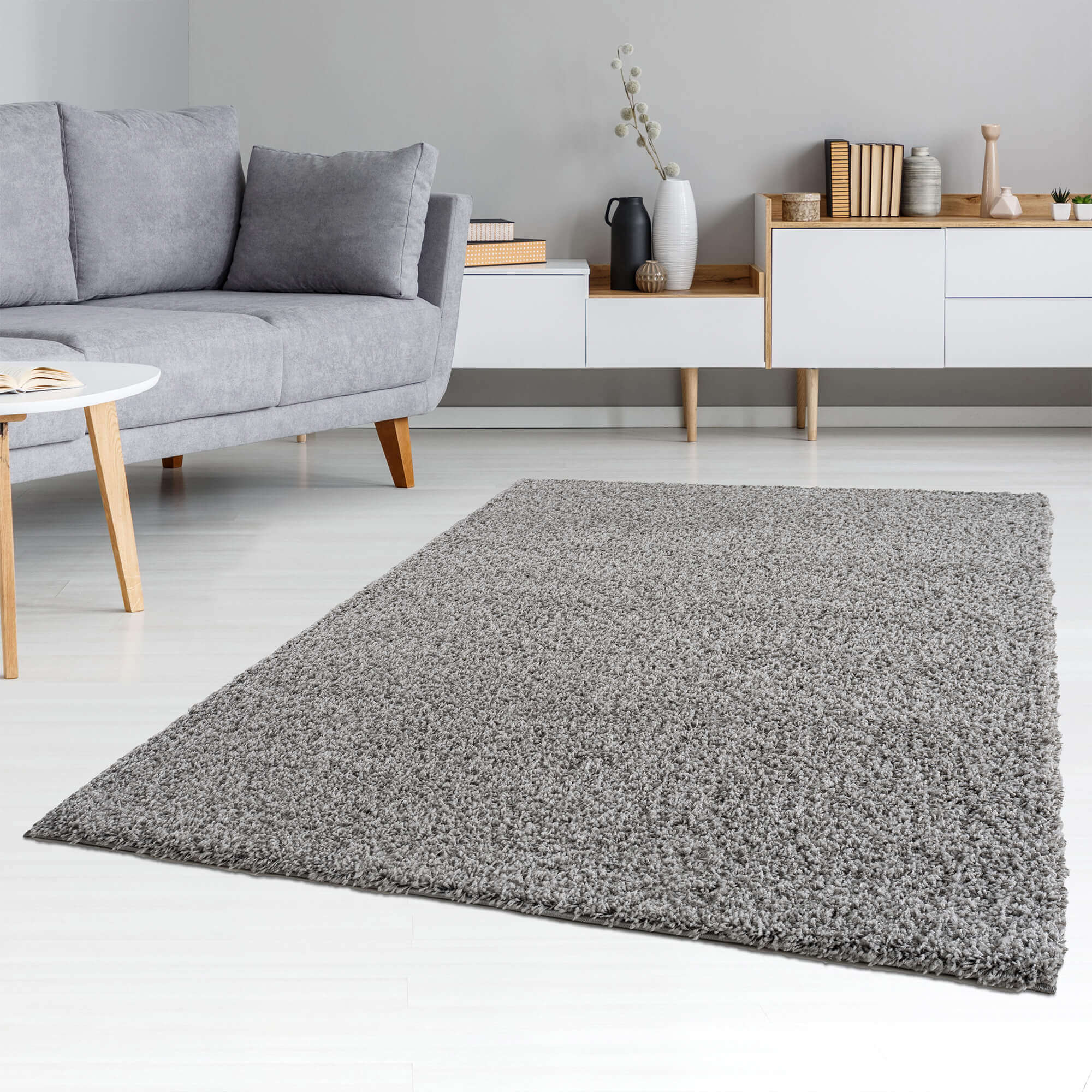 Shaggy Collection Grey Shaggy Rugs | 380G