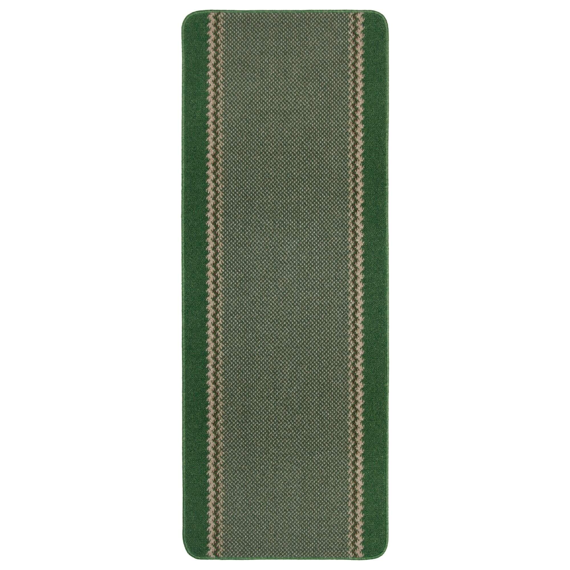 Washable Designer Bordered Green Rug | 116Gr