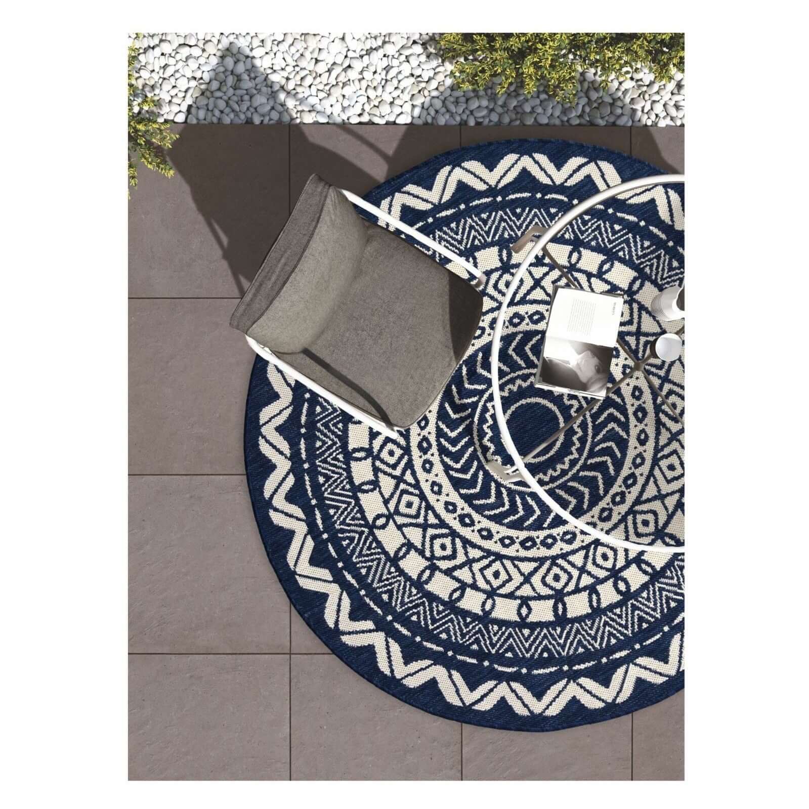 County Circle Indoor/Outdoor Rug | 11659A