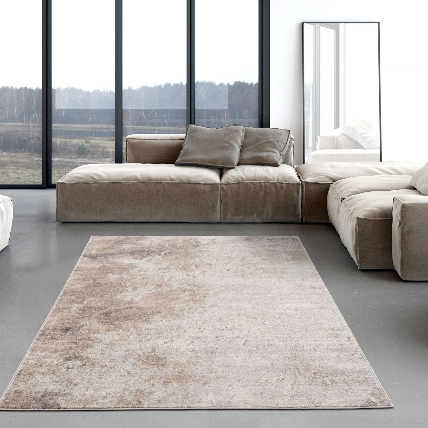 Montana Abstract Brown Rug