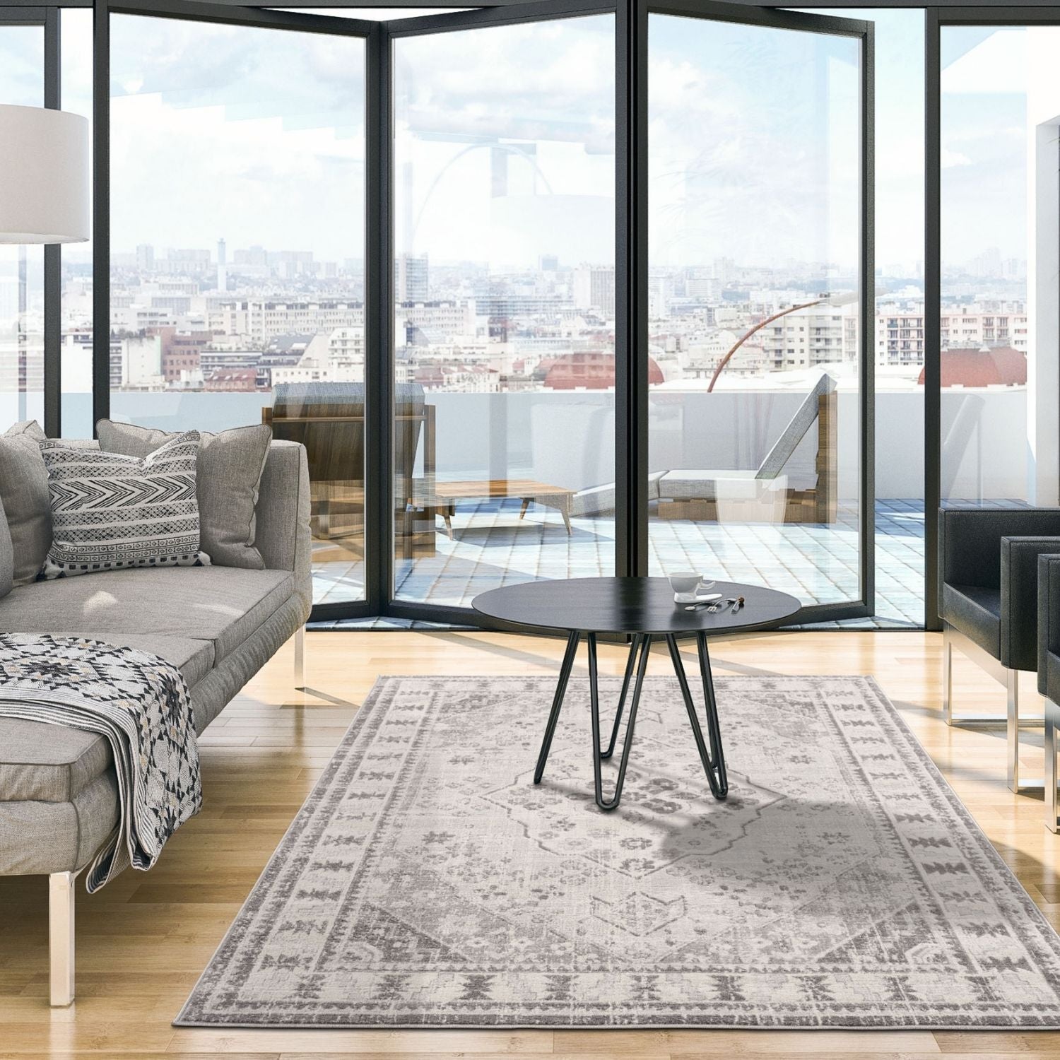 Montana Oriental Grey Rug | 3920G