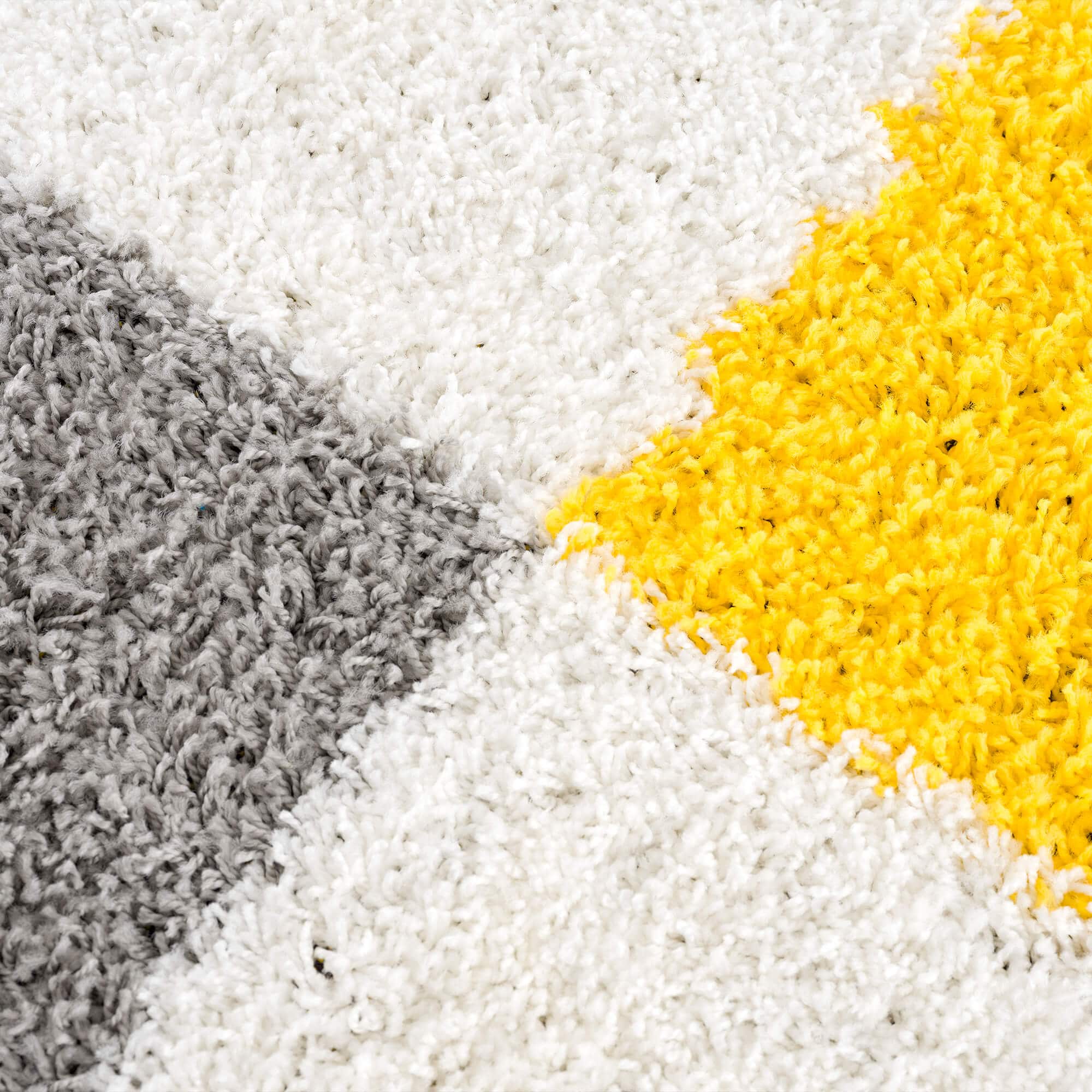 Shaggy Collection Yellow Shaggy Rugs | 381Y