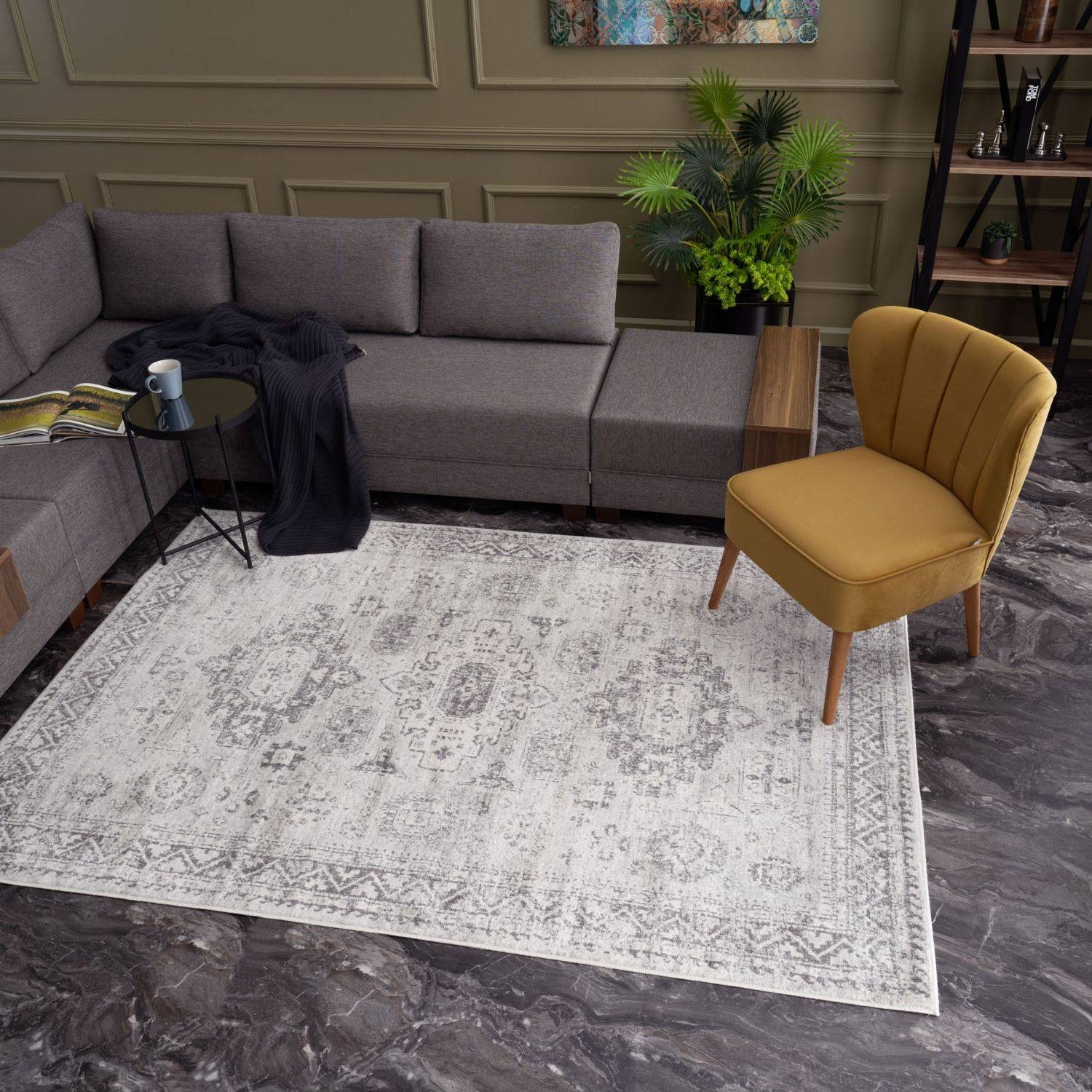 Montana Vintage Grey Rugs | 4050