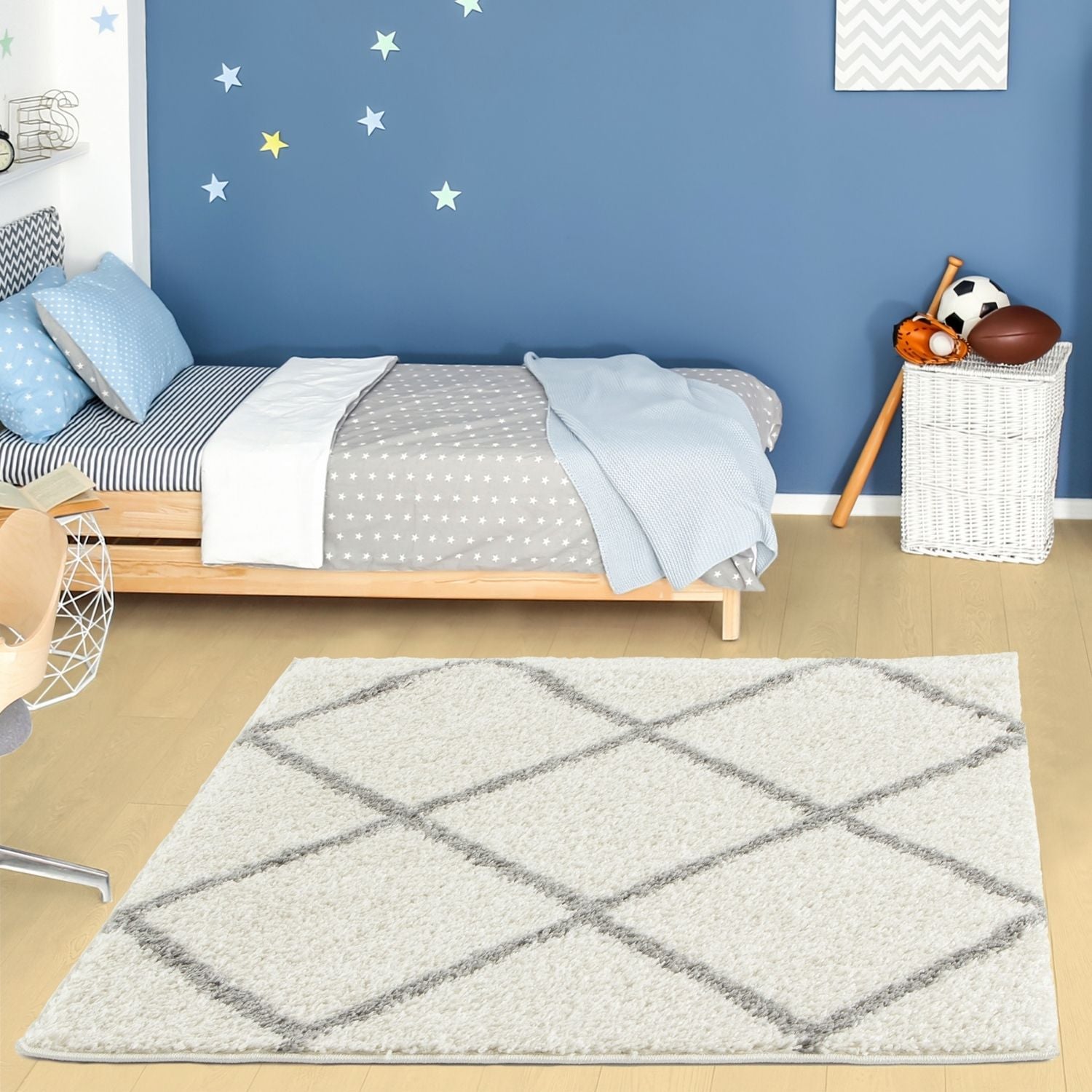 Moroccan Ivory Shaggy Rug | 500