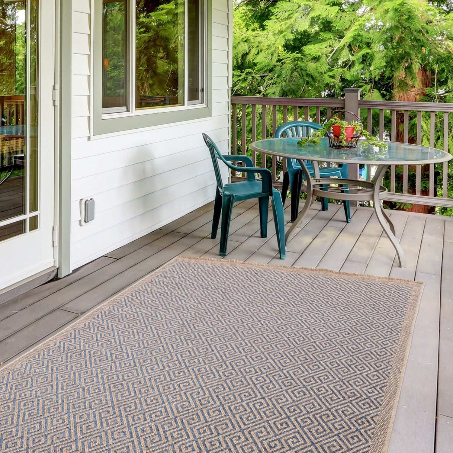 Nature Outdoor Rug Blue | 5100B
