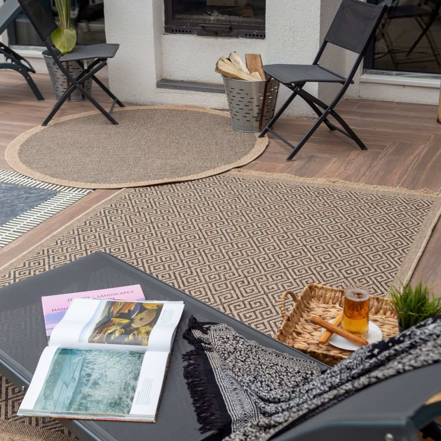 Nature Outdoor Rug Blue | 5100B