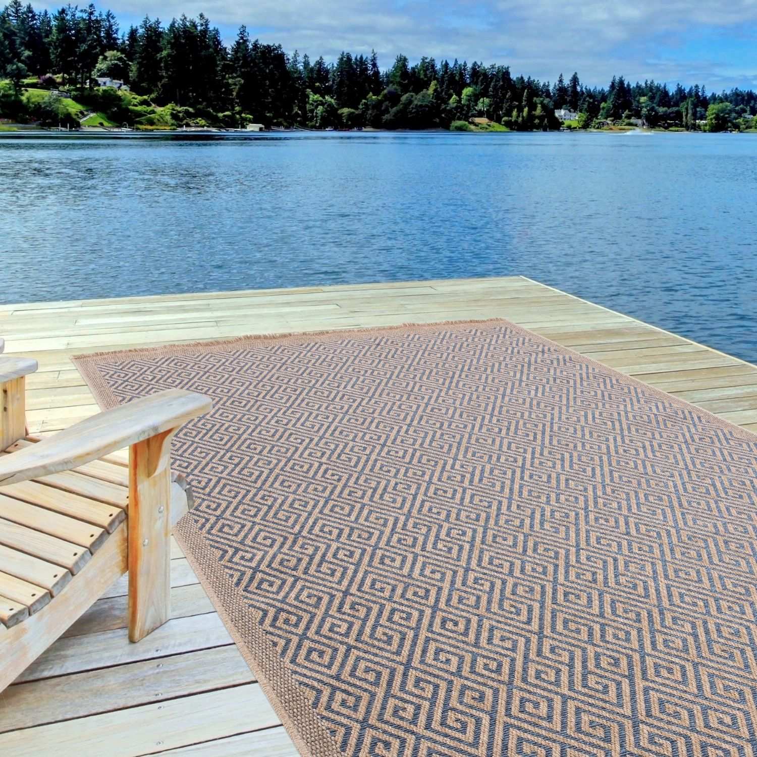 Nature Outdoor Rug Blue | 5100B