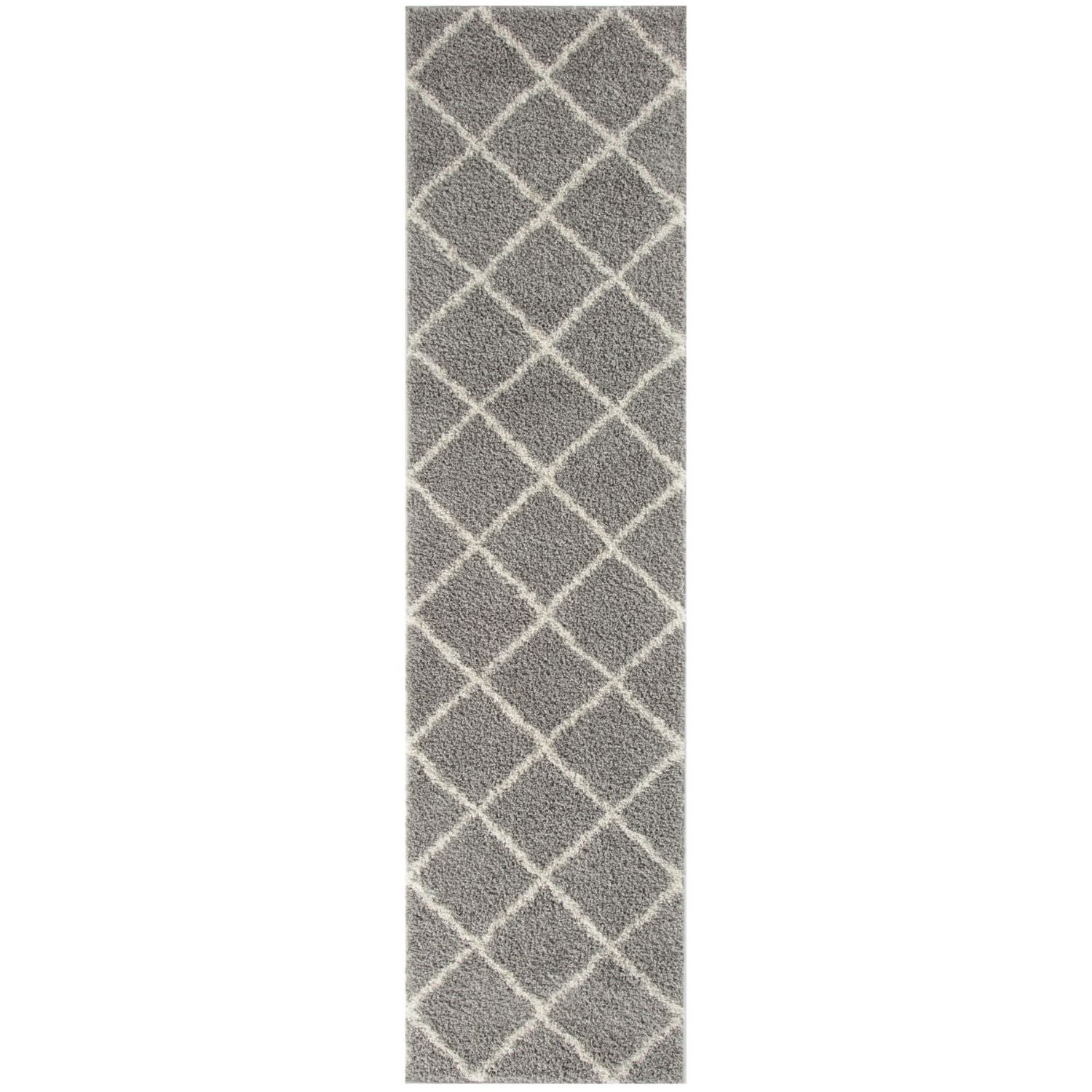 Moroccan Grey Shaggy Rug | 510
