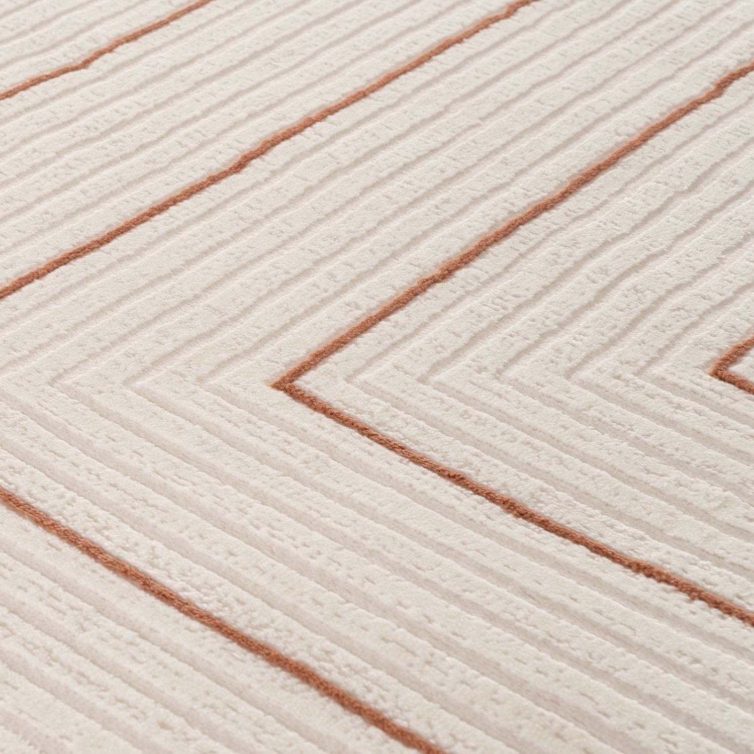 Carmel Cream-Terra Geometric Rug | 6040