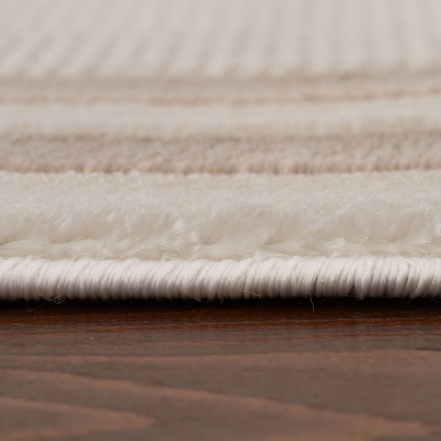 Carmel Cream-Beige Bordered Rug | 6060