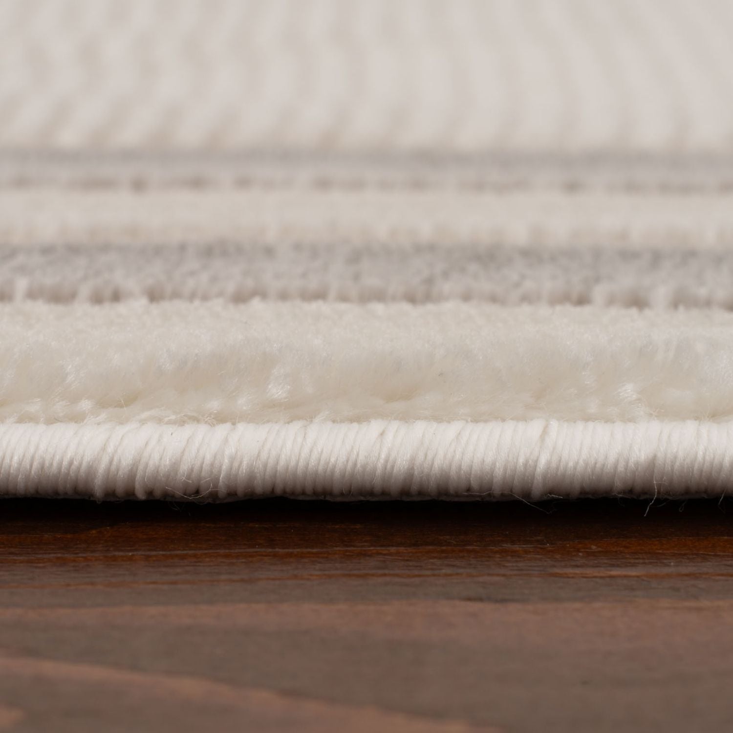 Carmel Cream-Grey Bordered Rug | 6060