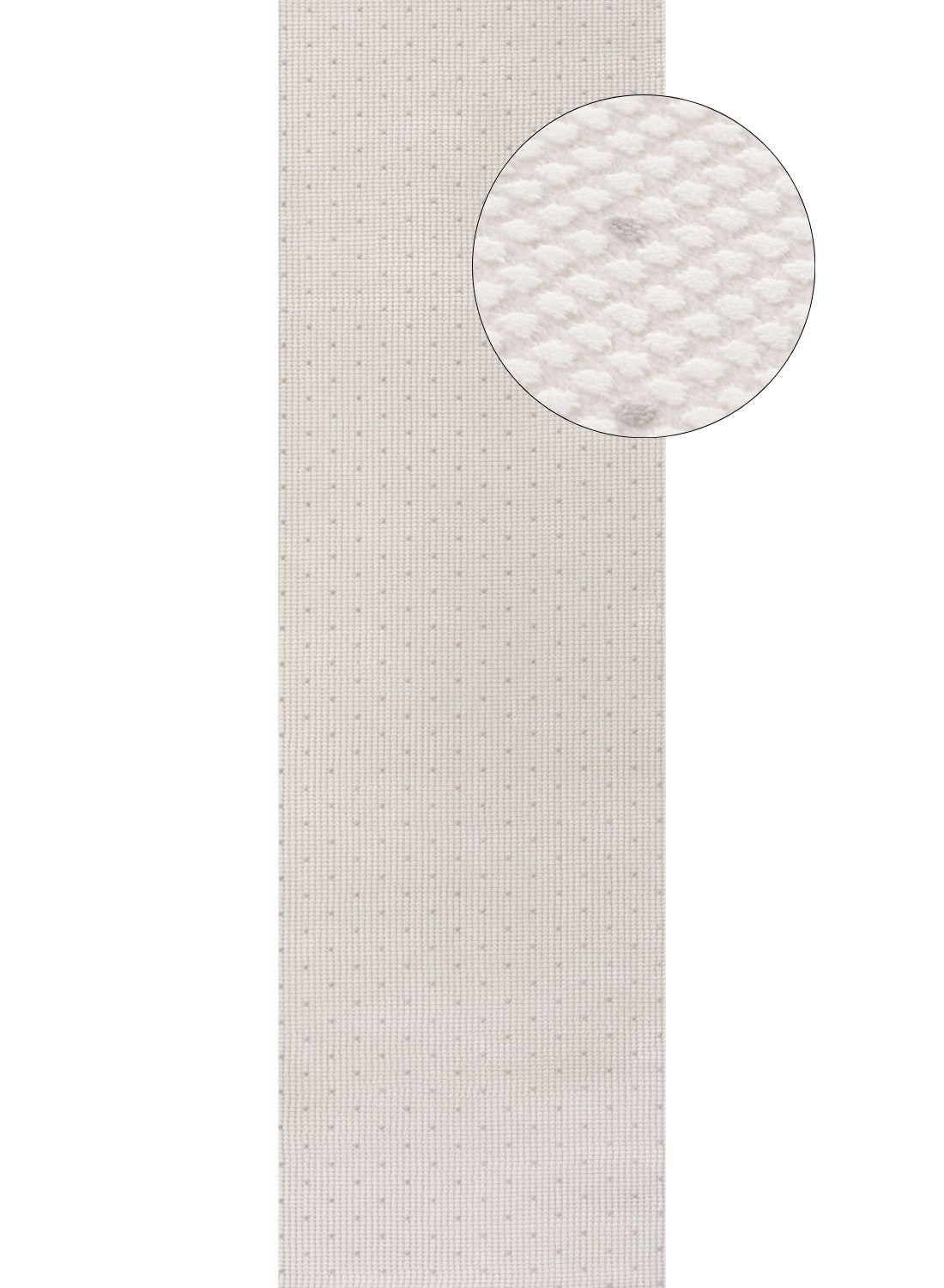 Carmel Cream-Grey Dots Rug | 6080