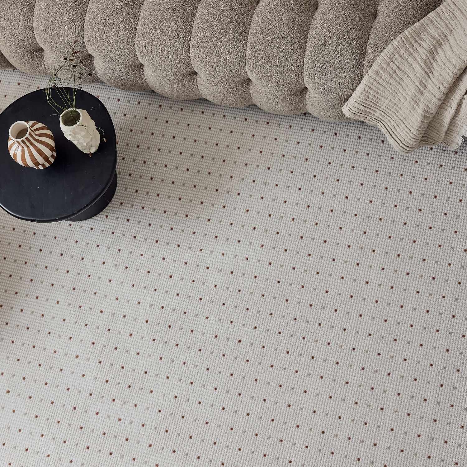 Carmel Cream-Terra Dots Rug | 6080