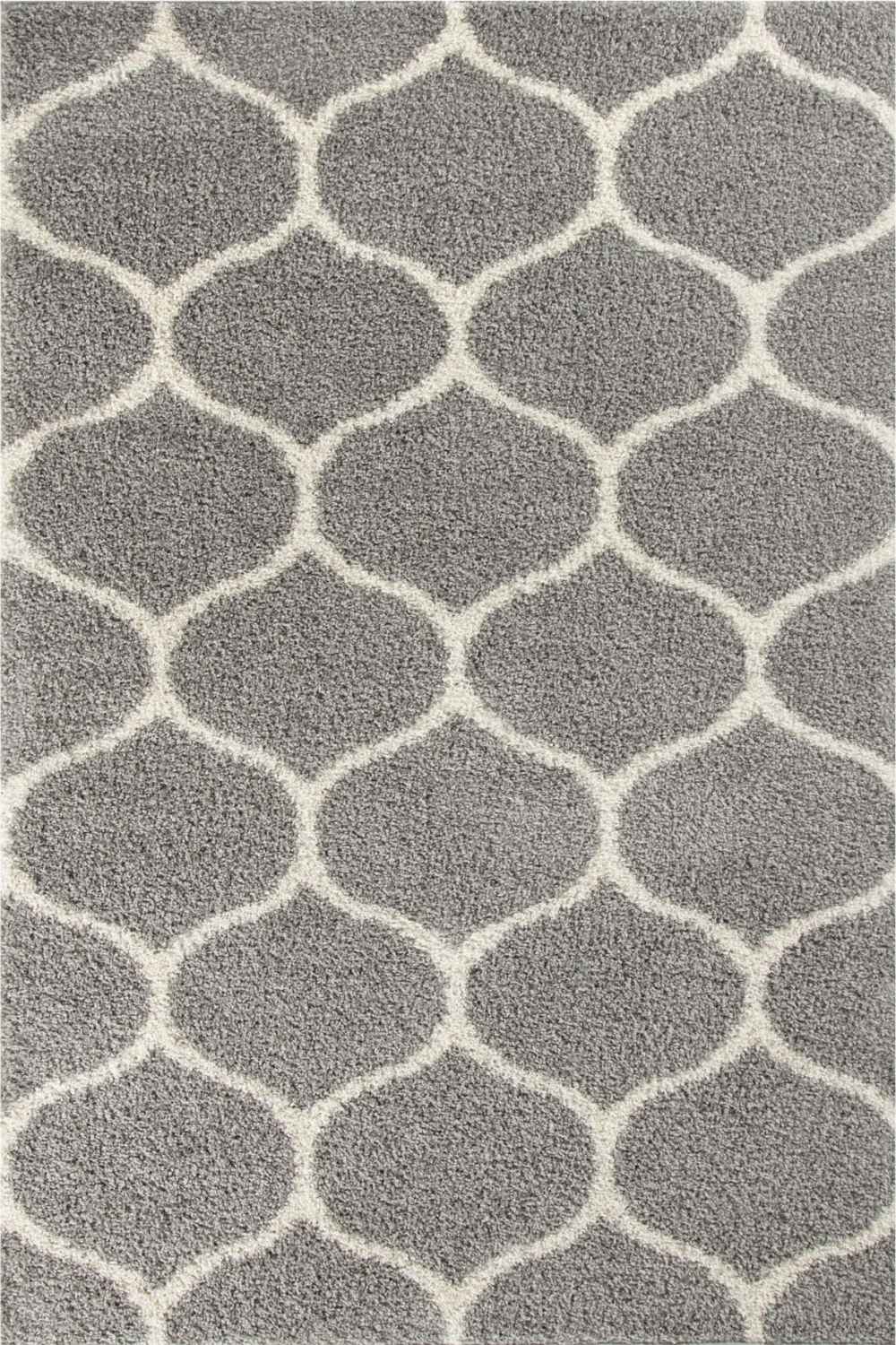 Moroccan Grey Shaggy Rug | 610
