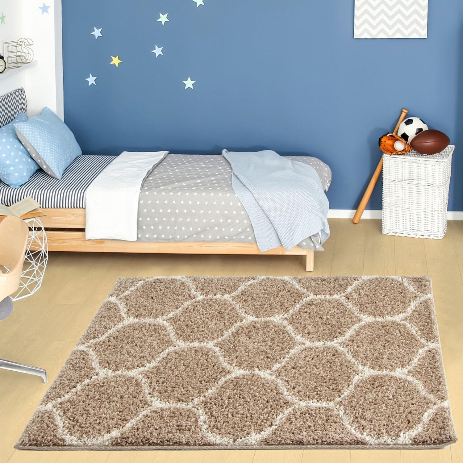 Moroccan Beige Shaggy Rug | 620