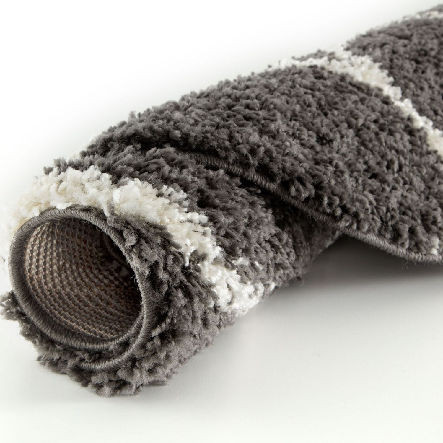 Moroccan Dark Grey Shaggy Rug | 640