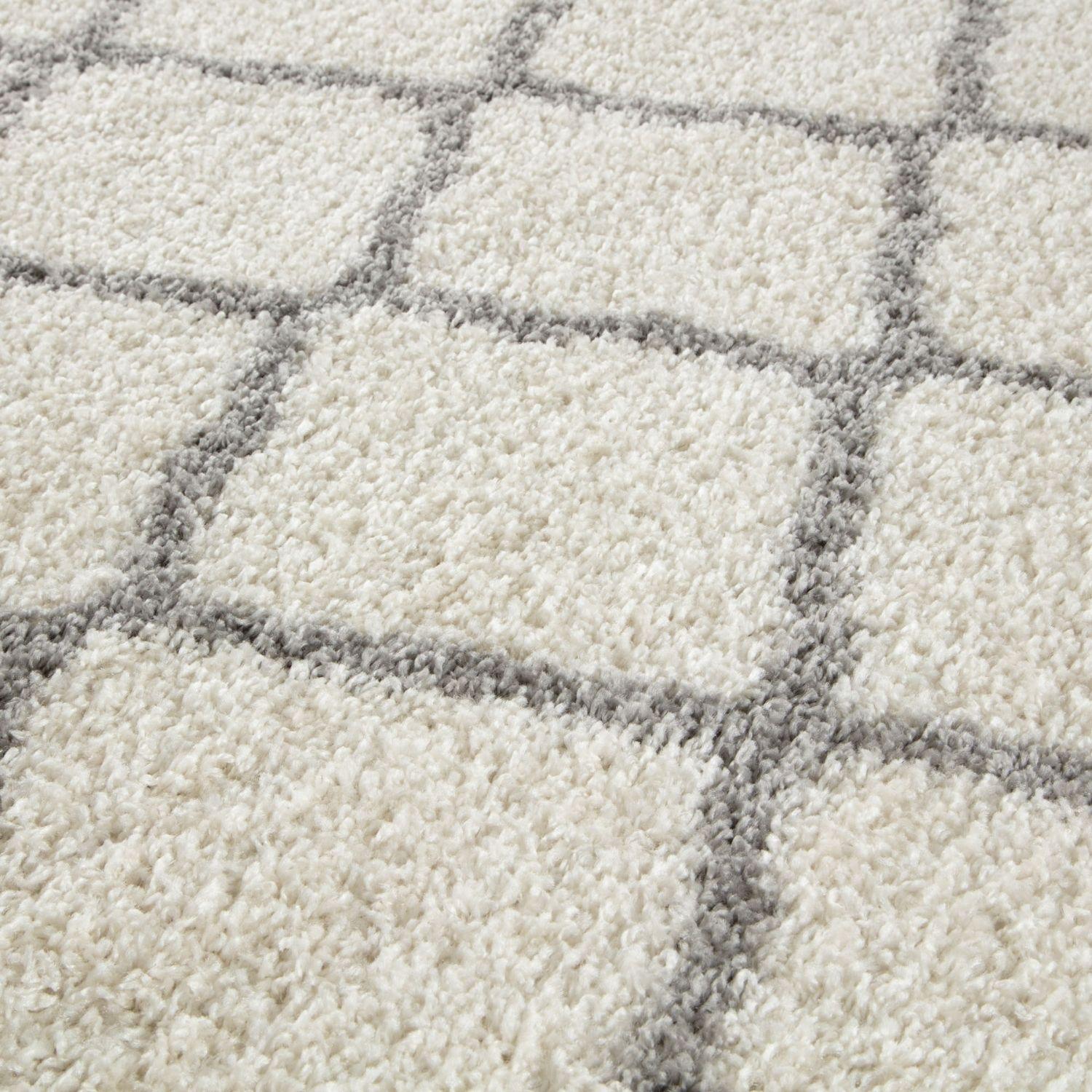 Moroccan Ivory Shaggy Rug | 700