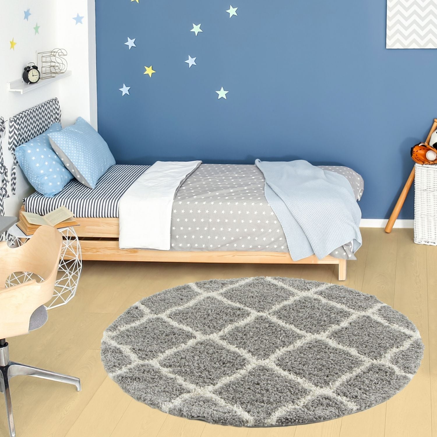 Moroccan Grey Shaggy Rug | 710