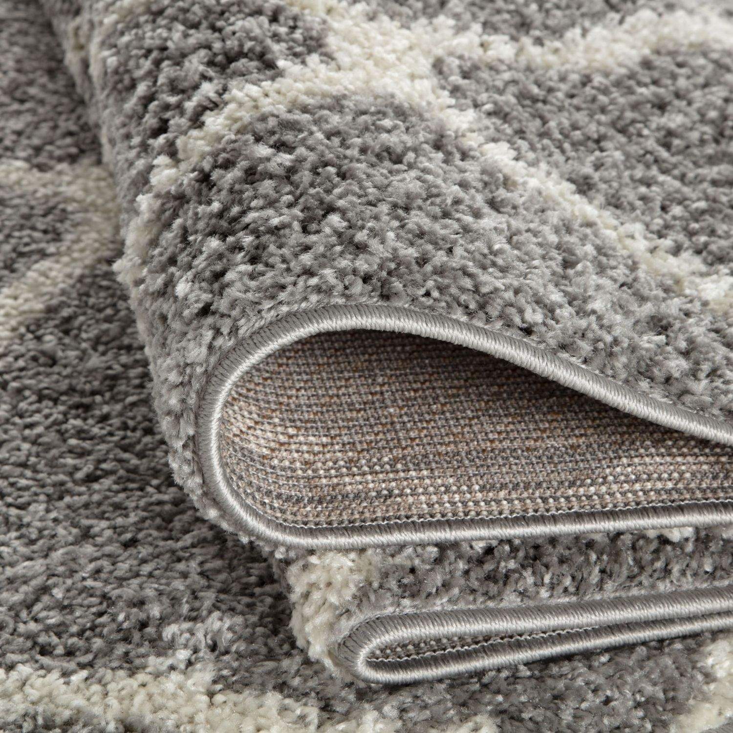 Moroccan Grey Shaggy Rug | 710