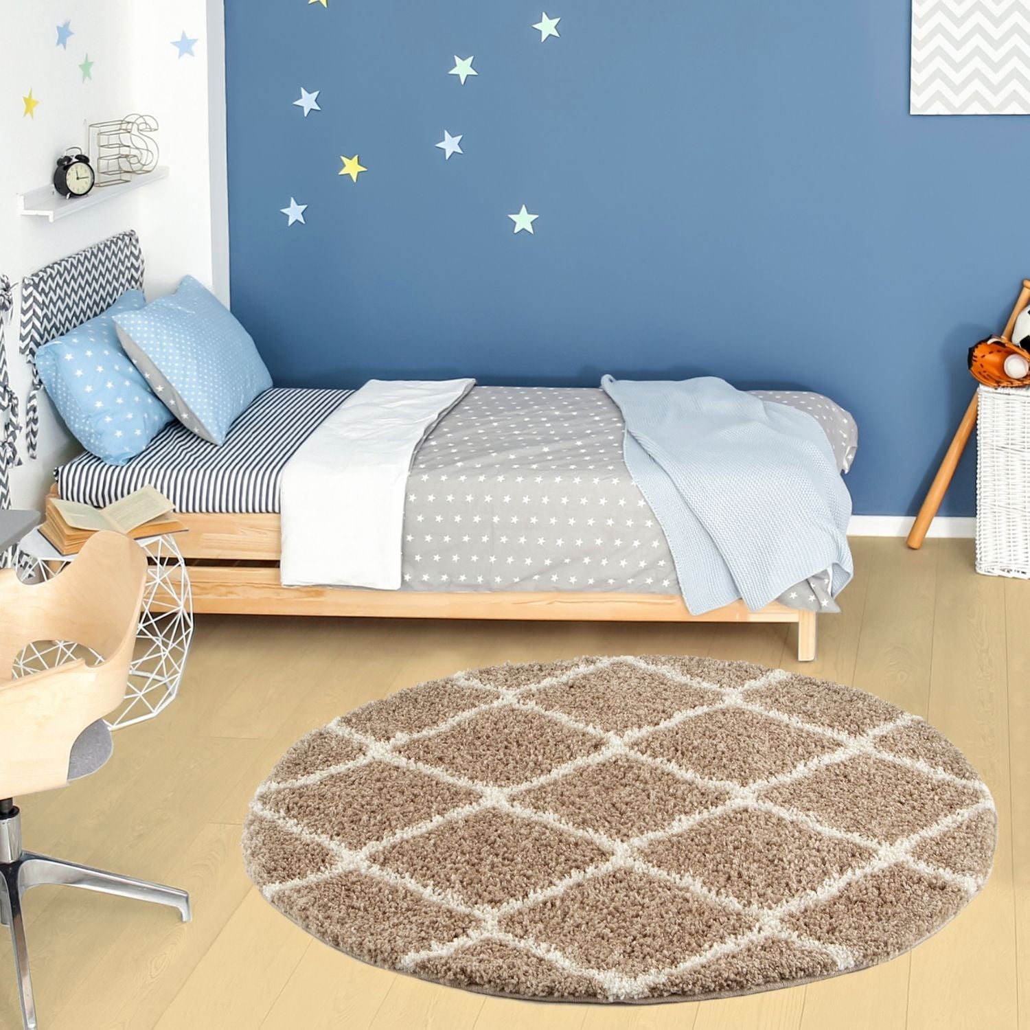 Moroccan Beige Shaggy Rug | 720