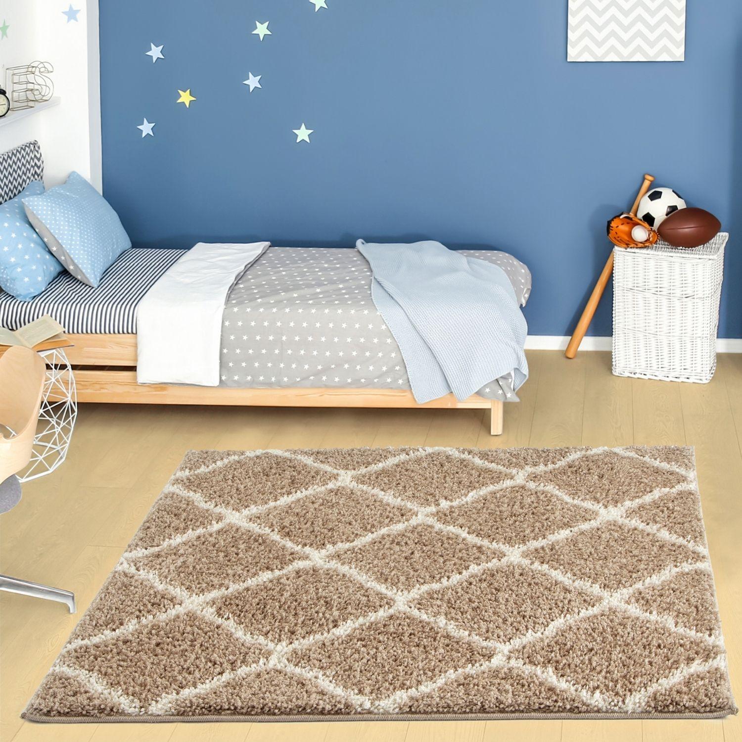 Moroccan Beige Shaggy Rug | 720