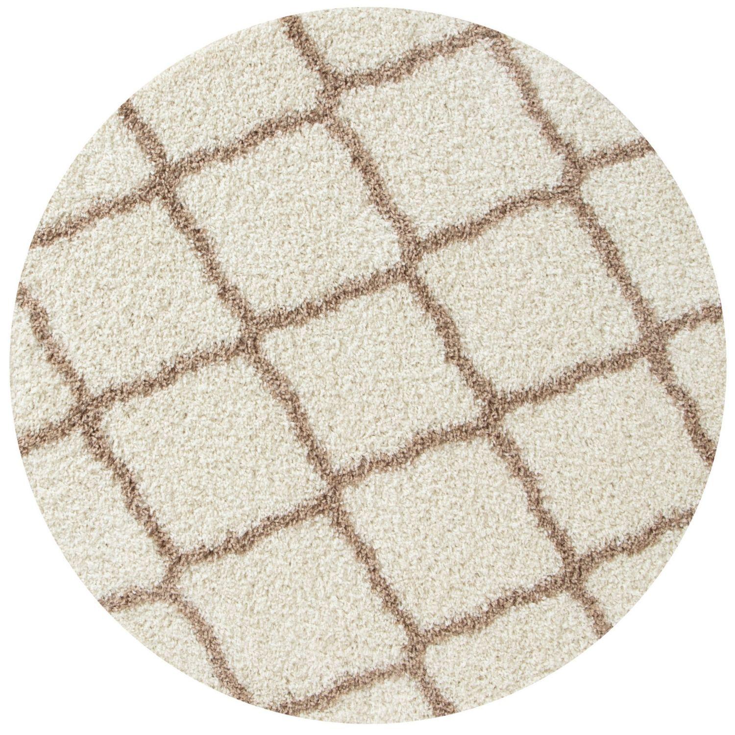Moroccan Ivory Shaggy Rug | 730