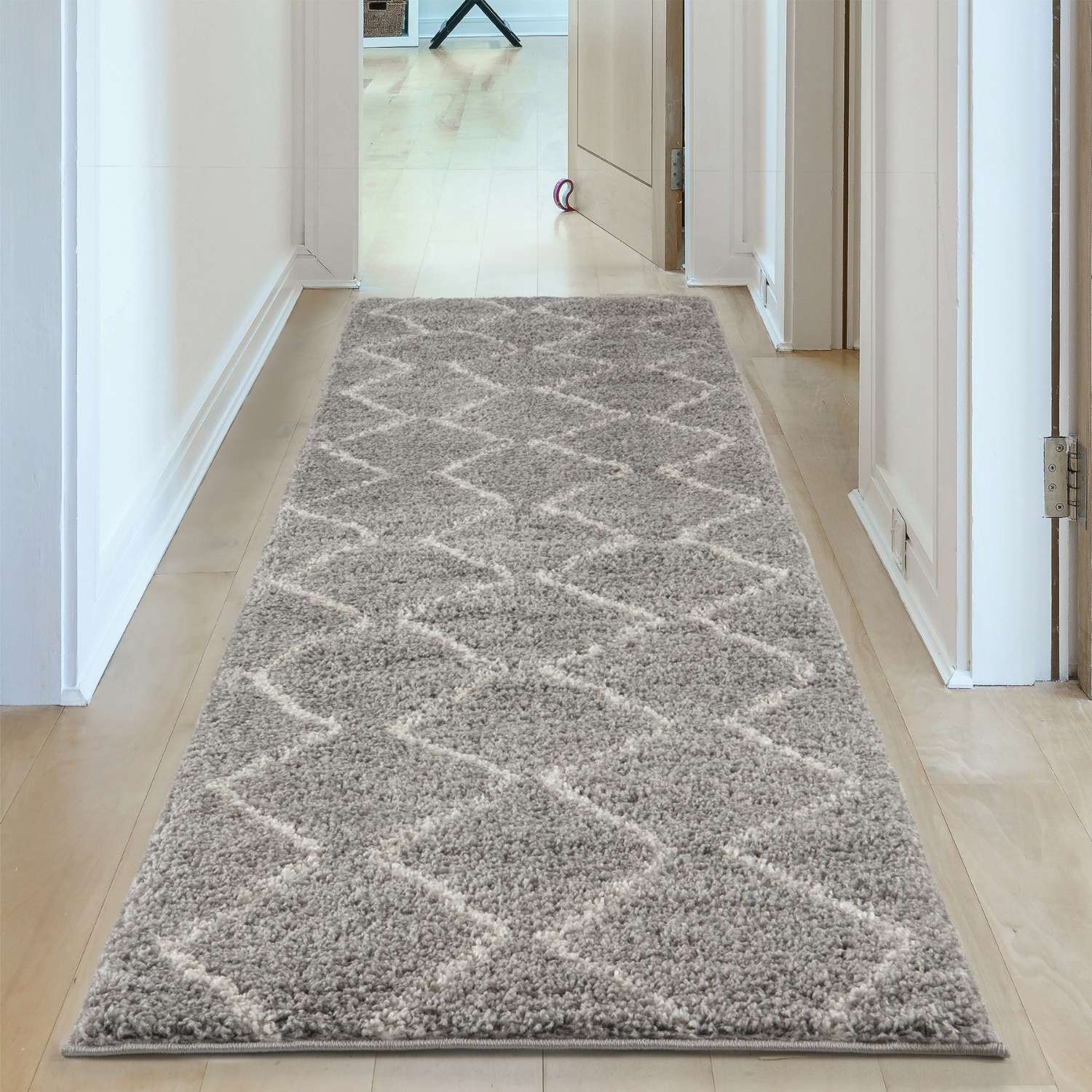 Moroccan Grey Shaggy Rug | 810
