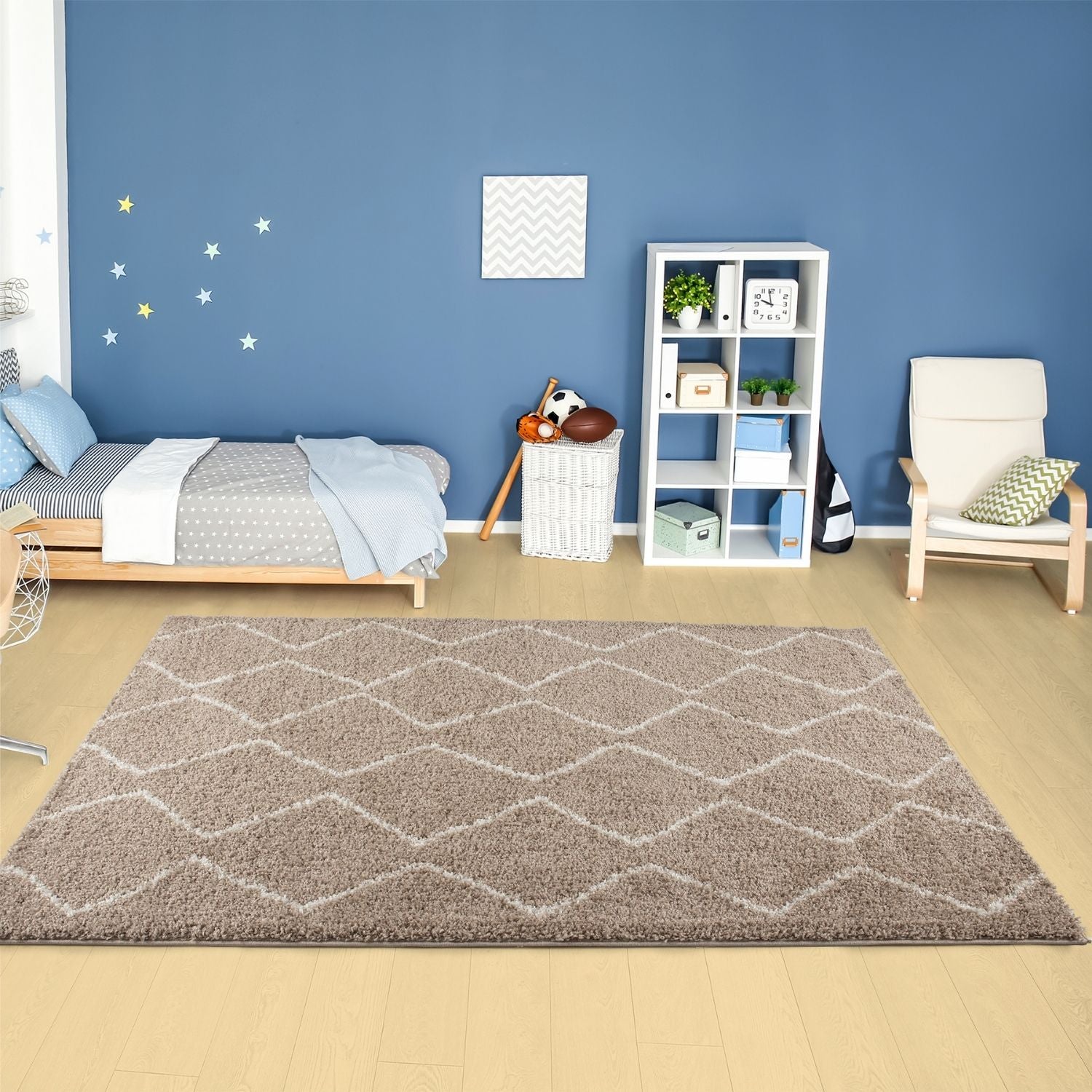 Moroccan Beige Shaggy Rug | 820