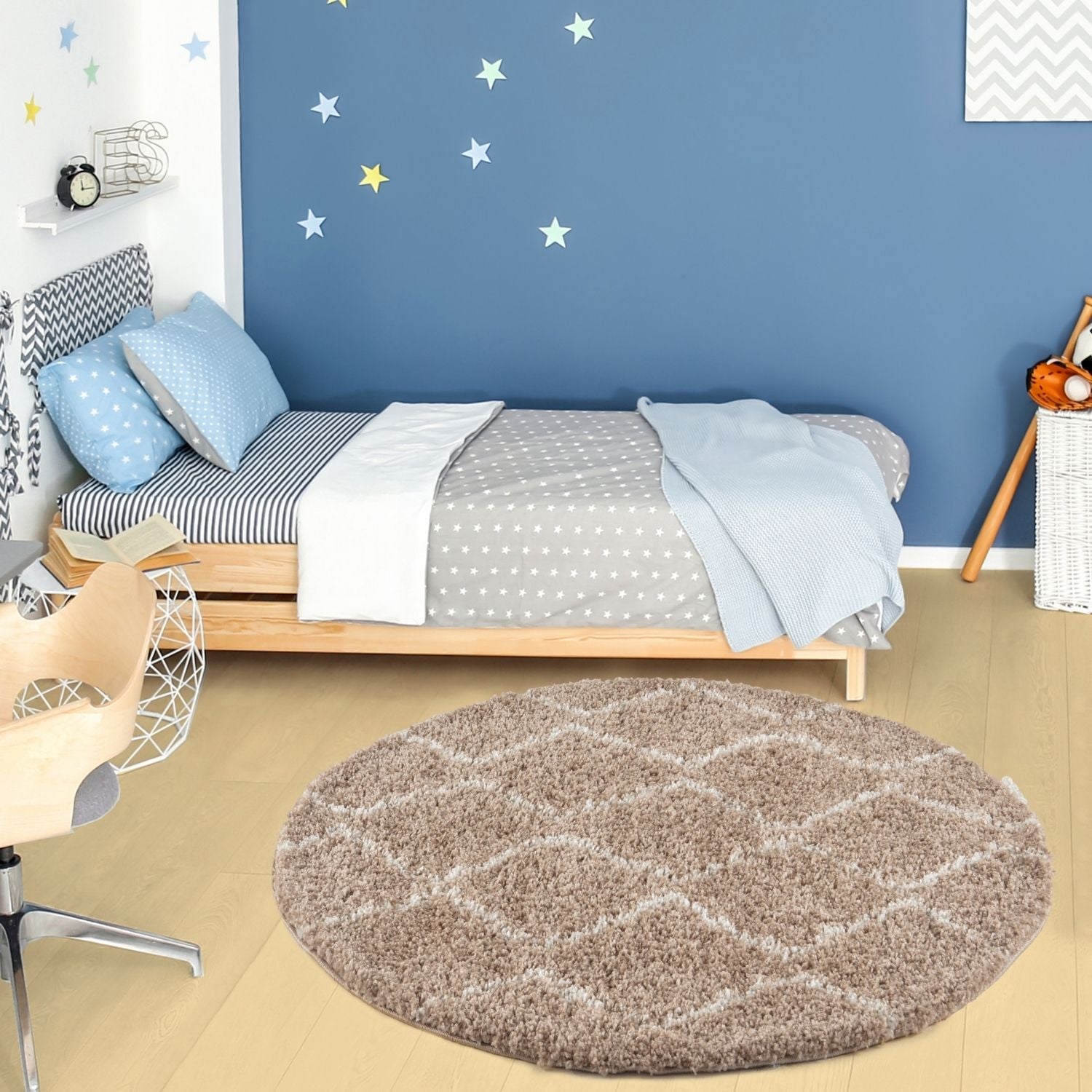 Moroccan Beige Shaggy Rug | 820