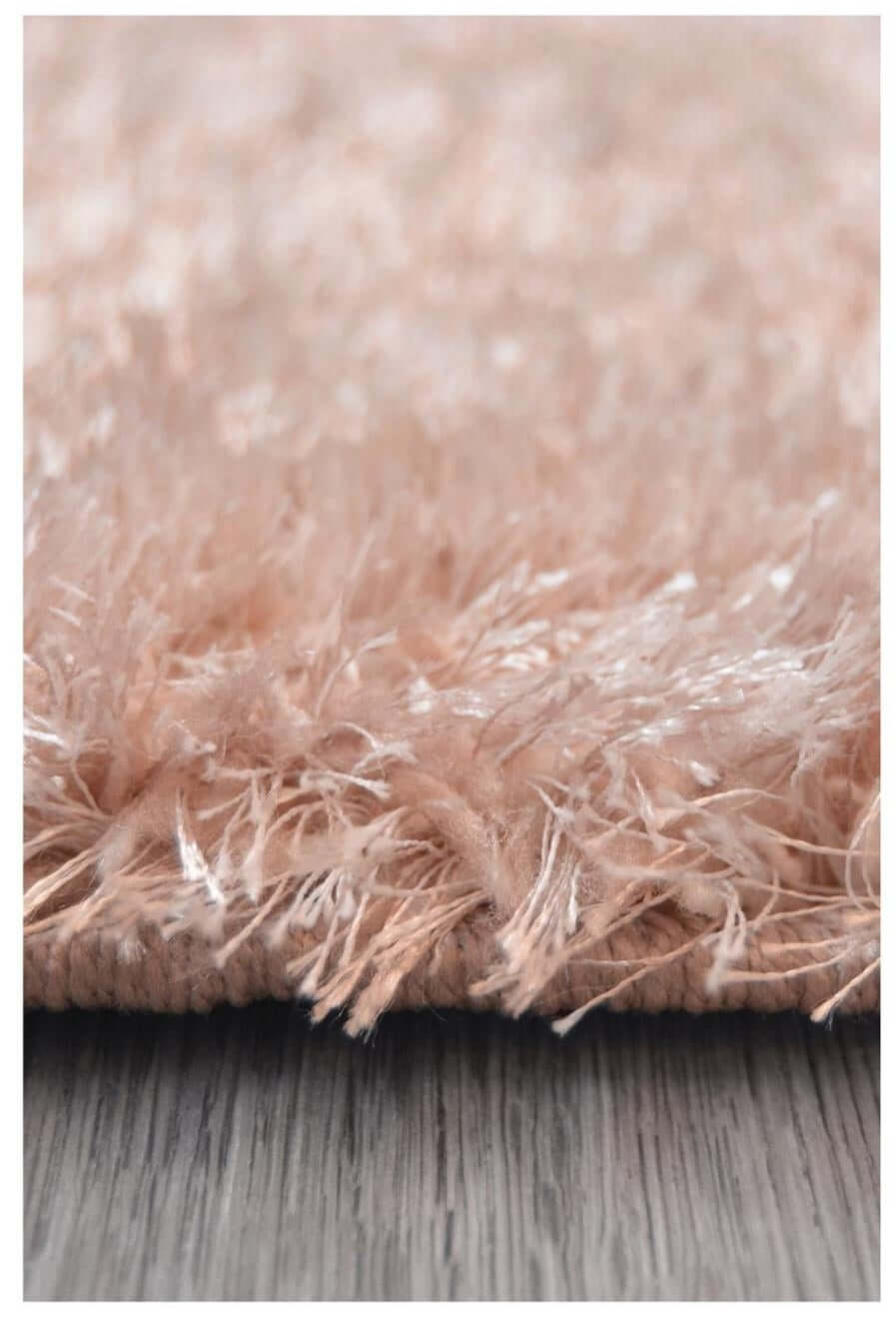 Shimmer Pink Supersoft Shaggy Rug | ODS33