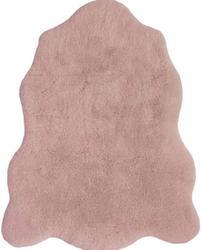 Luxury Pink Faux Fur Rug