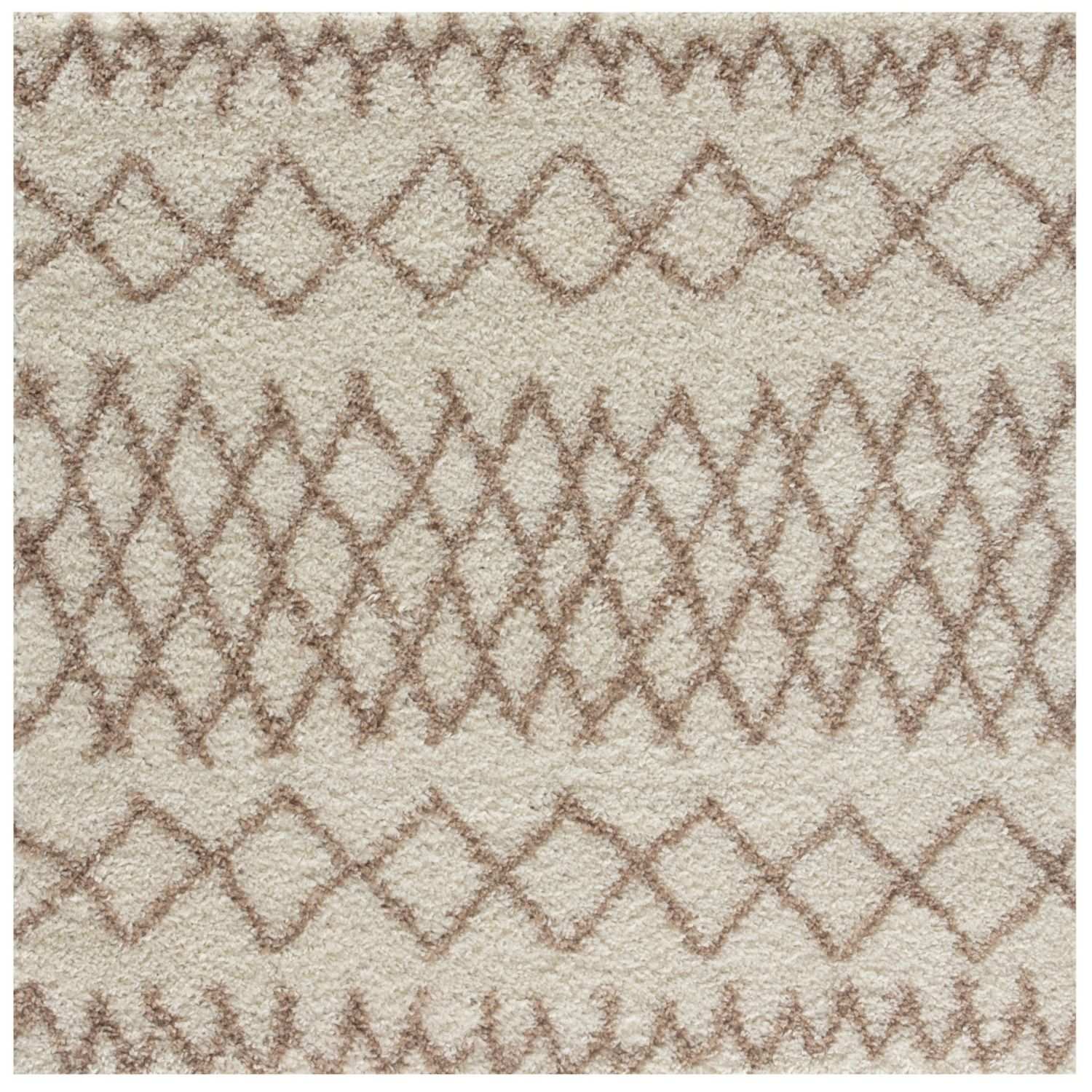 Moroccan Ivory Beige Shaggy Rug | 930