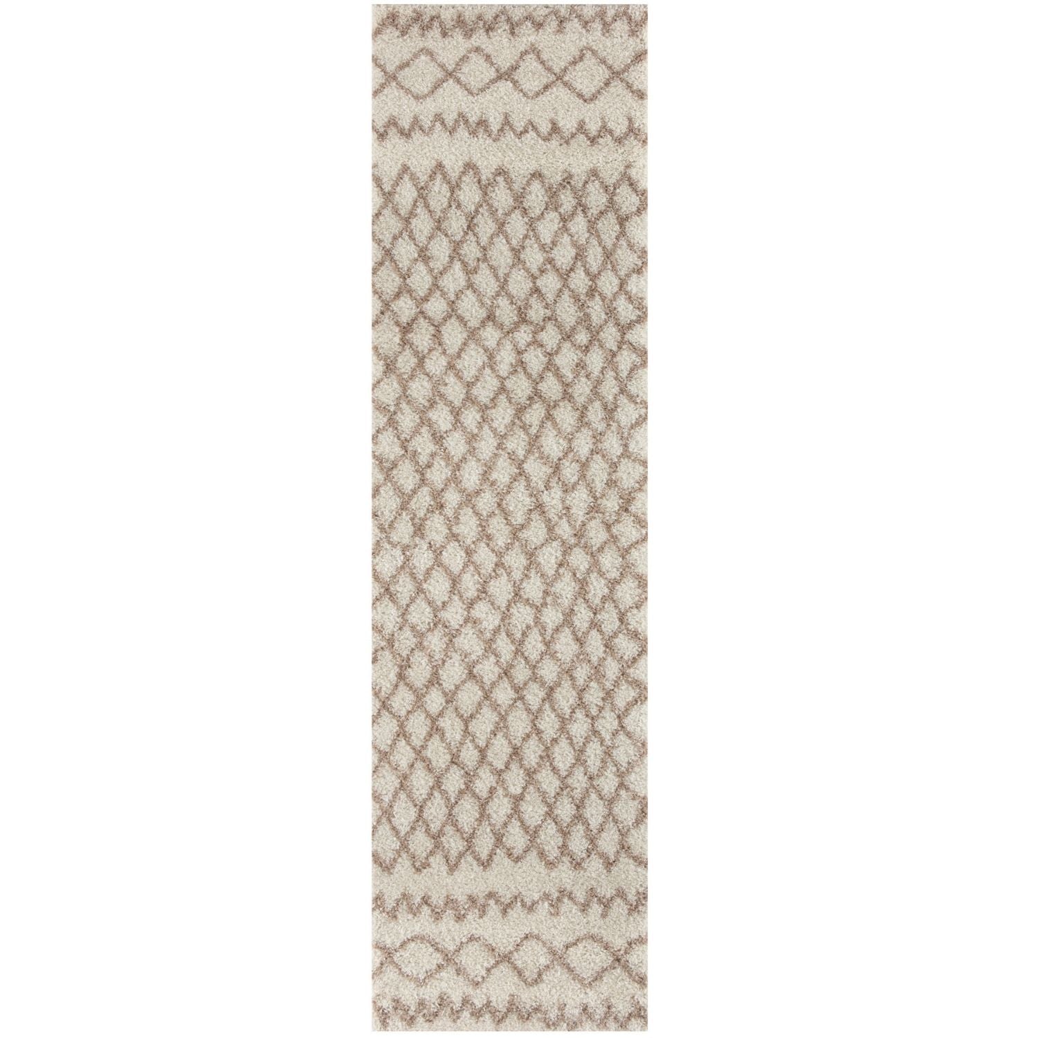 Moroccan Ivory Beige Shaggy Rug | 930
