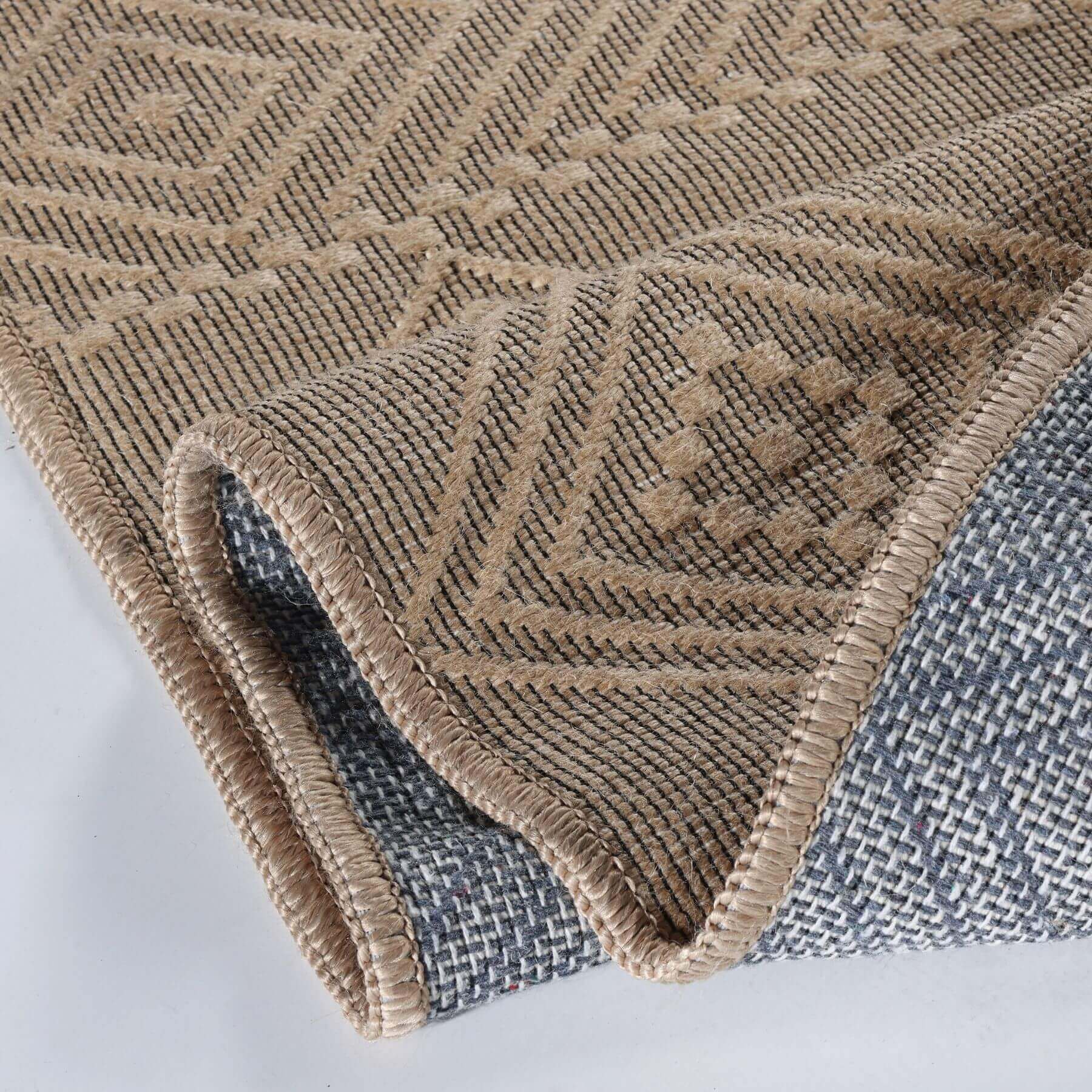 Beige Jute Looking Washable Rugs