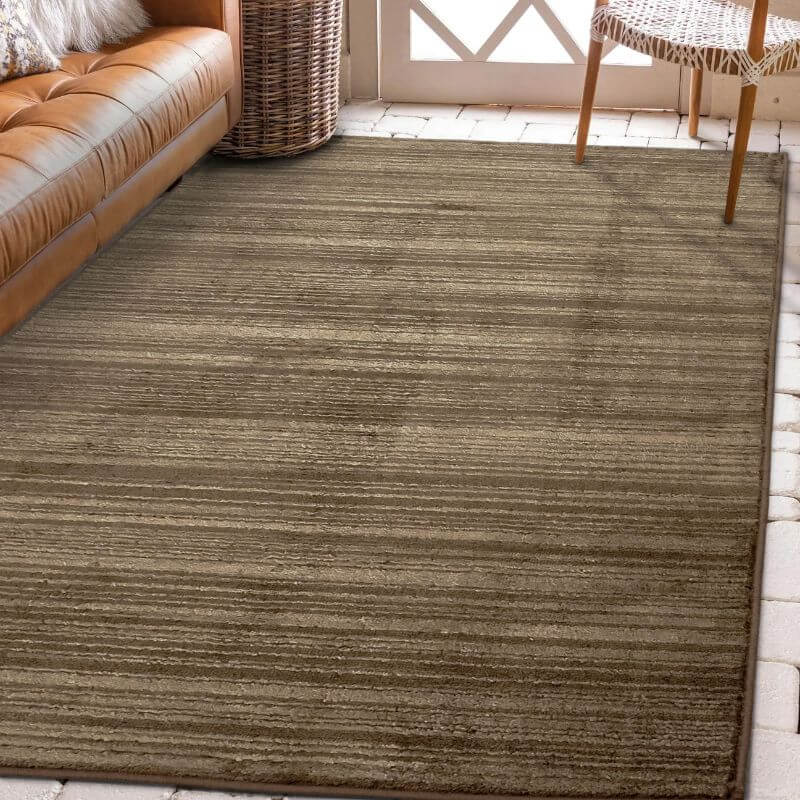 Arlo Textured Rug – Soft Tone Stripes