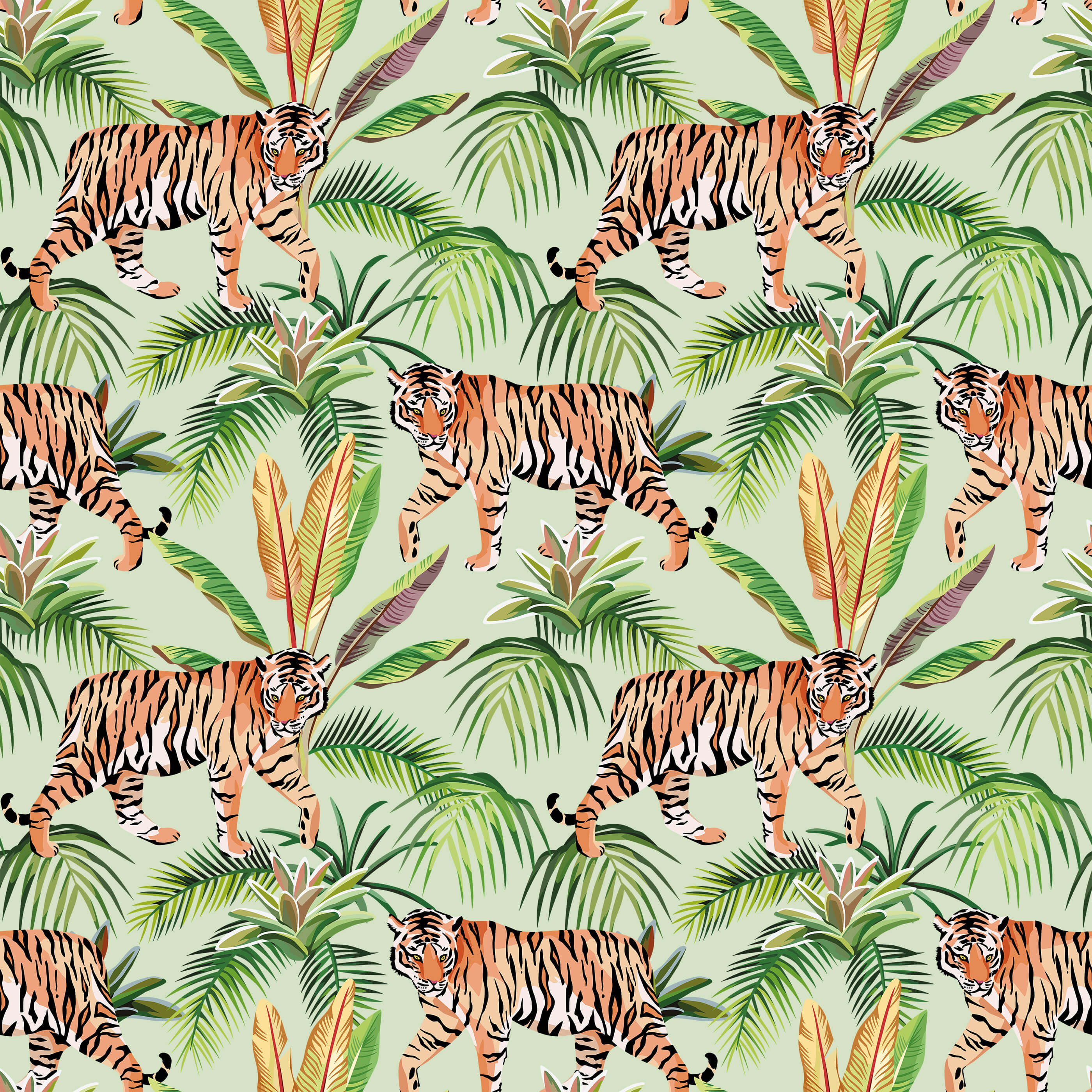 Bobbi Beck Asonia Tiger Animal Luxury Wallpaper