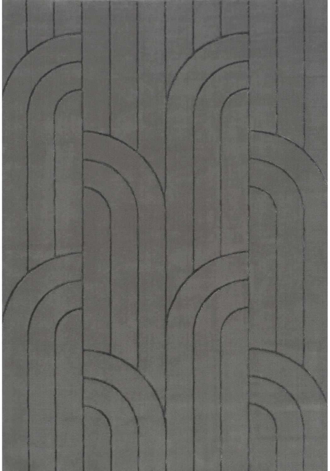 Aura Collection Rug Flint in Grey